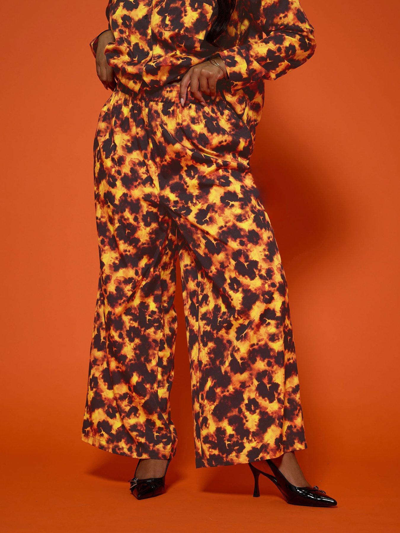 undefined Curve Tortoise Shell Trouser