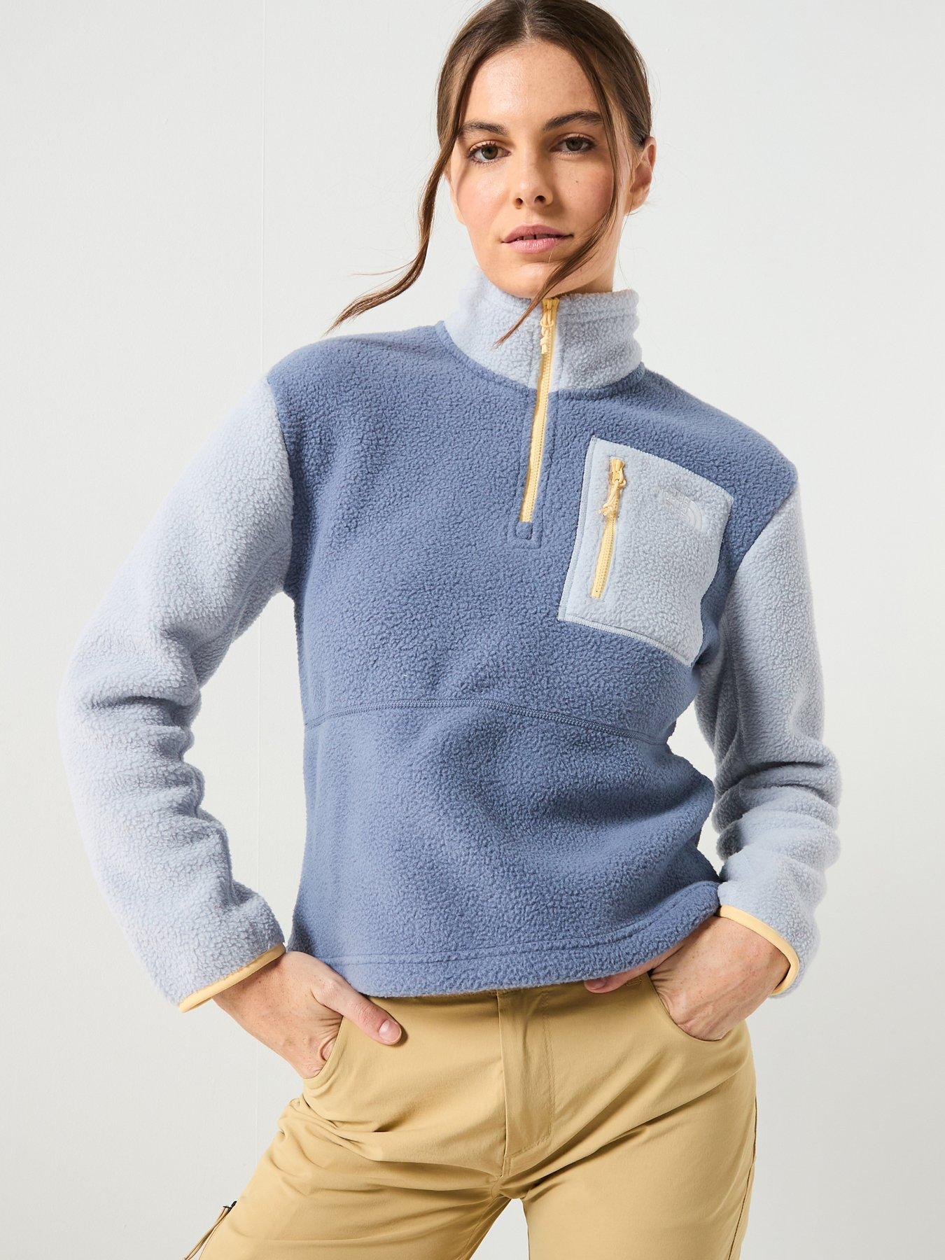 The North Face Womens Yumiori ¼ Zip Fleece- Grey