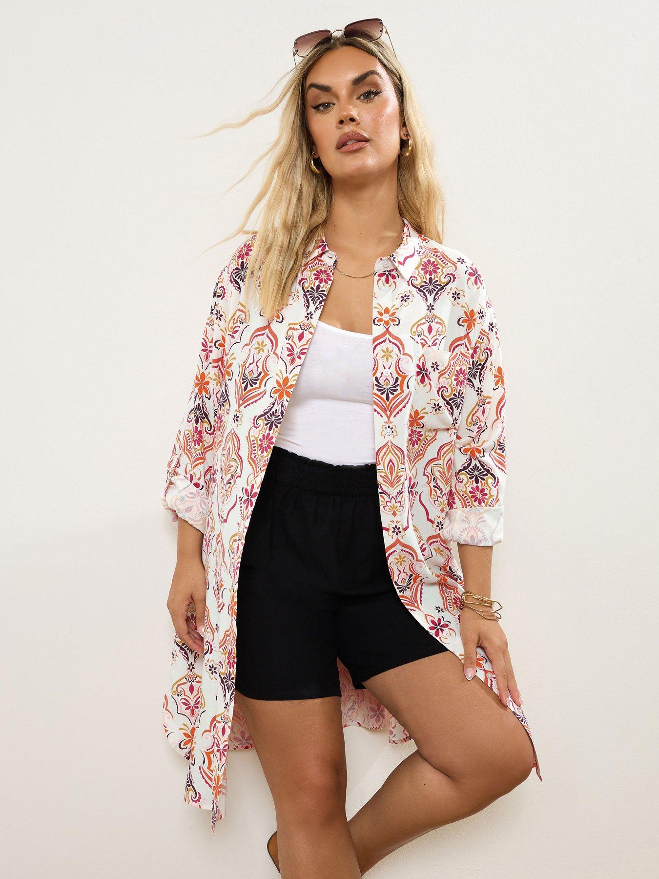undefined Curve Longline Shirt - White