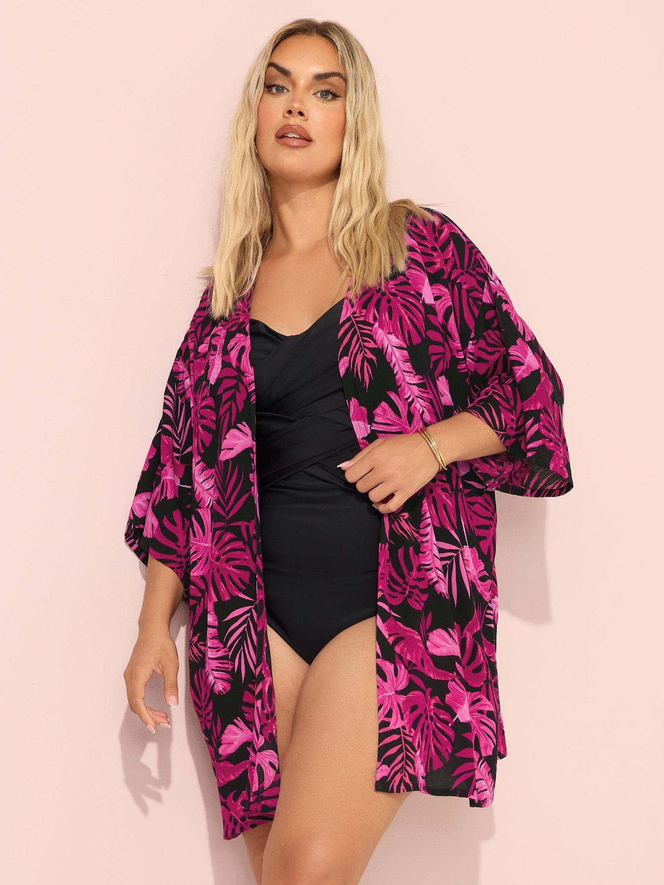 undefined Curve Crochet Cover Up - Black