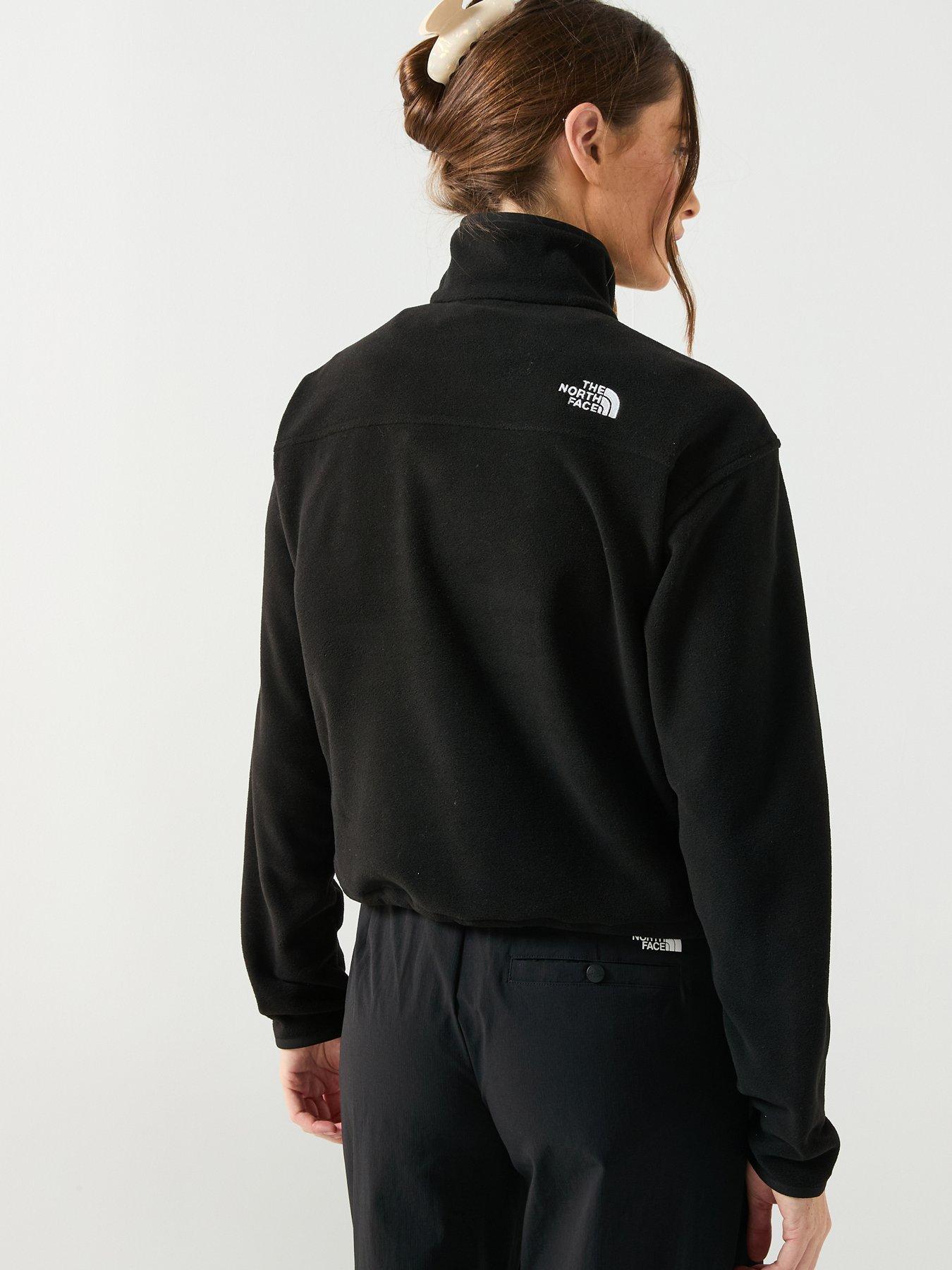 Image 2 of 6 of The North Face Women's Glacier Fleece 1/2 Zip Short Jacket - Black