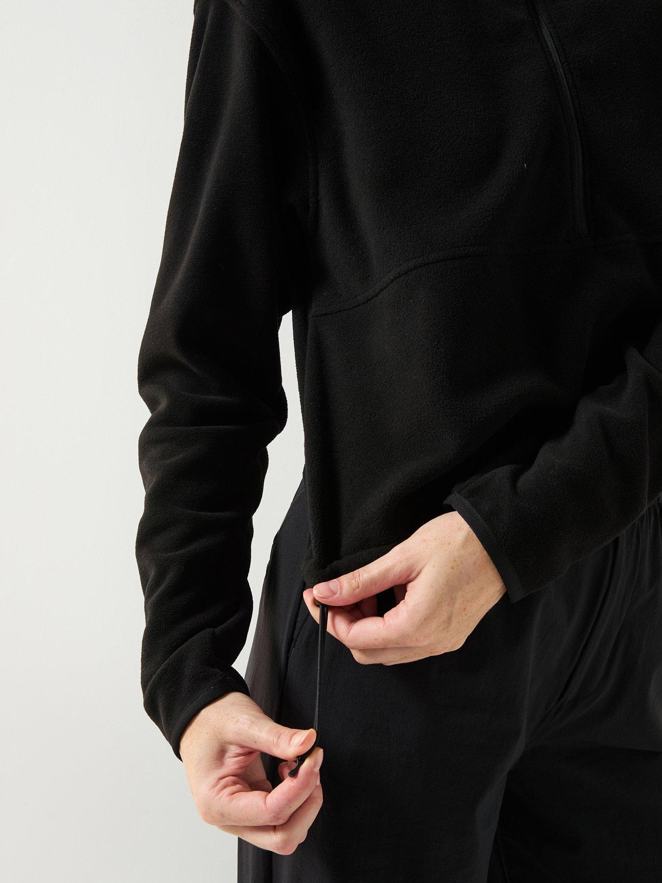 Image 5 of 6 of The North Face Women's Glacier Fleece 1/2 Zip Short Jacket - Black