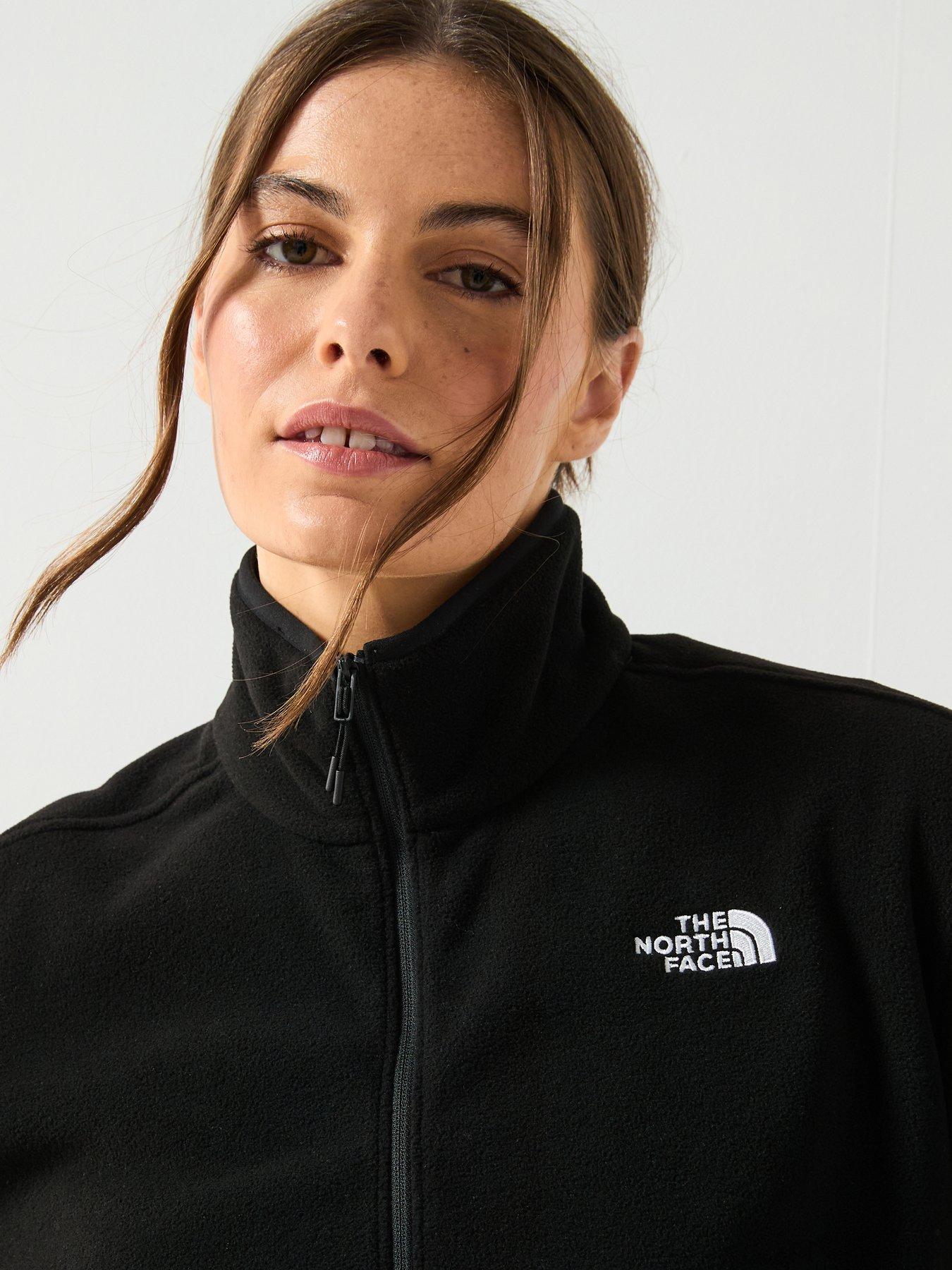 Image 6 of 6 of The North Face Women's Glacier Fleece 1/2 Zip Short Jacket - Black
