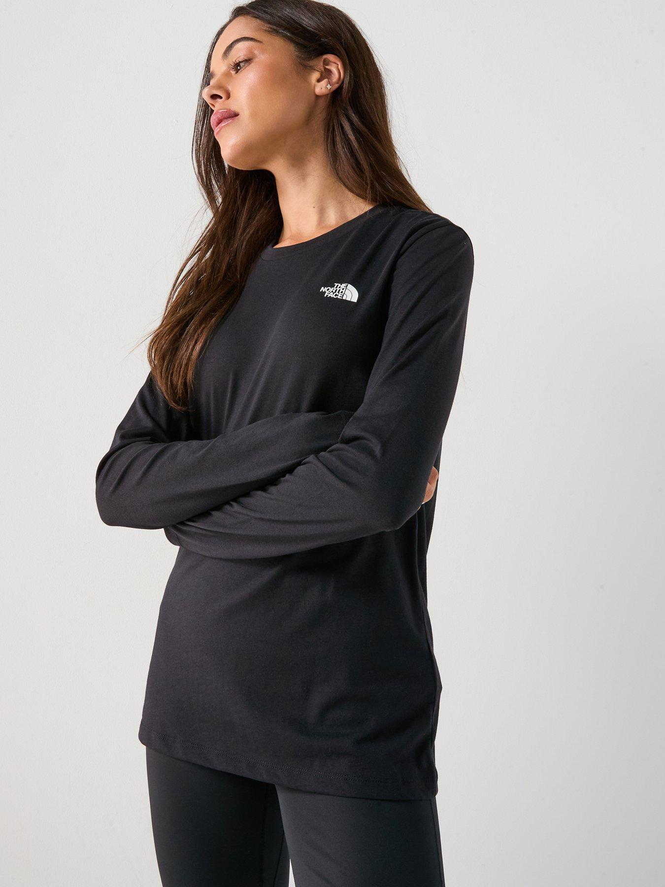 The North Face Women's Long Sleeve Simple Dome T-Shirt - Black