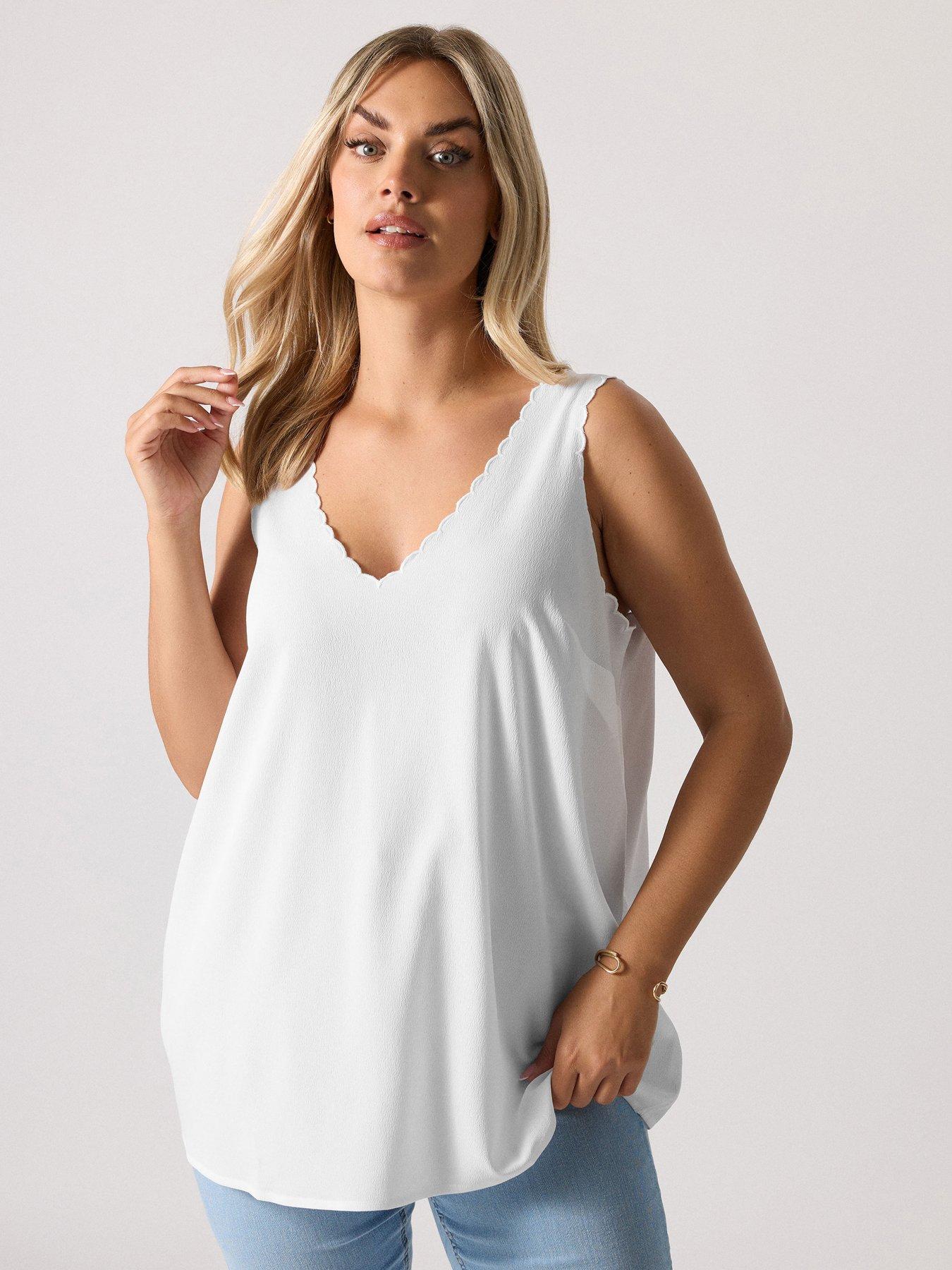 undefined Curve Scallop Edge Cami