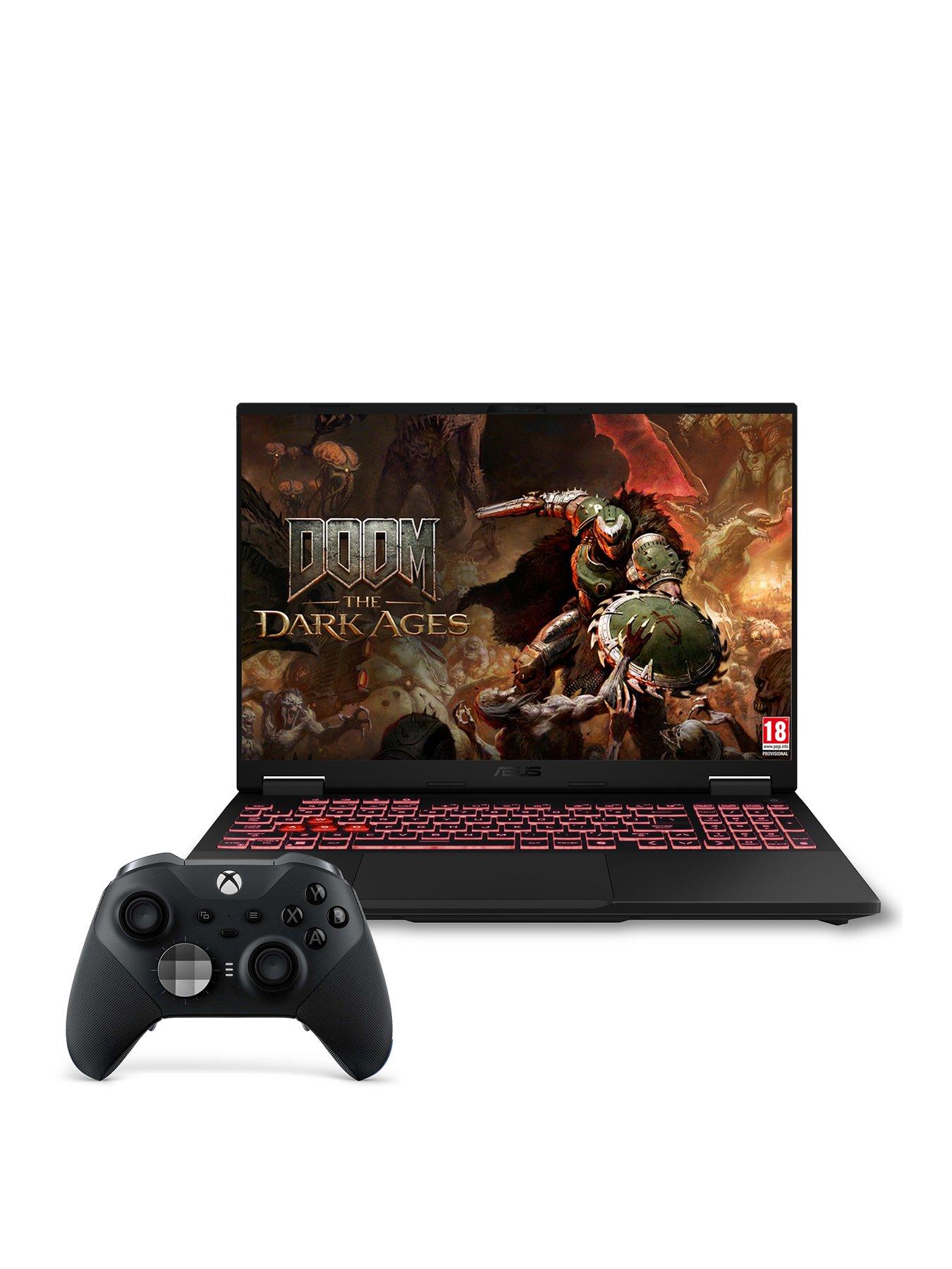 undefined TUF Gaming Laptop - GeForce RTX 5060 - AMD Ryzen 9 - 16GB RAM - 1TB SSD - 16in WUXGA - Grey + Xbox Elite Controller Black