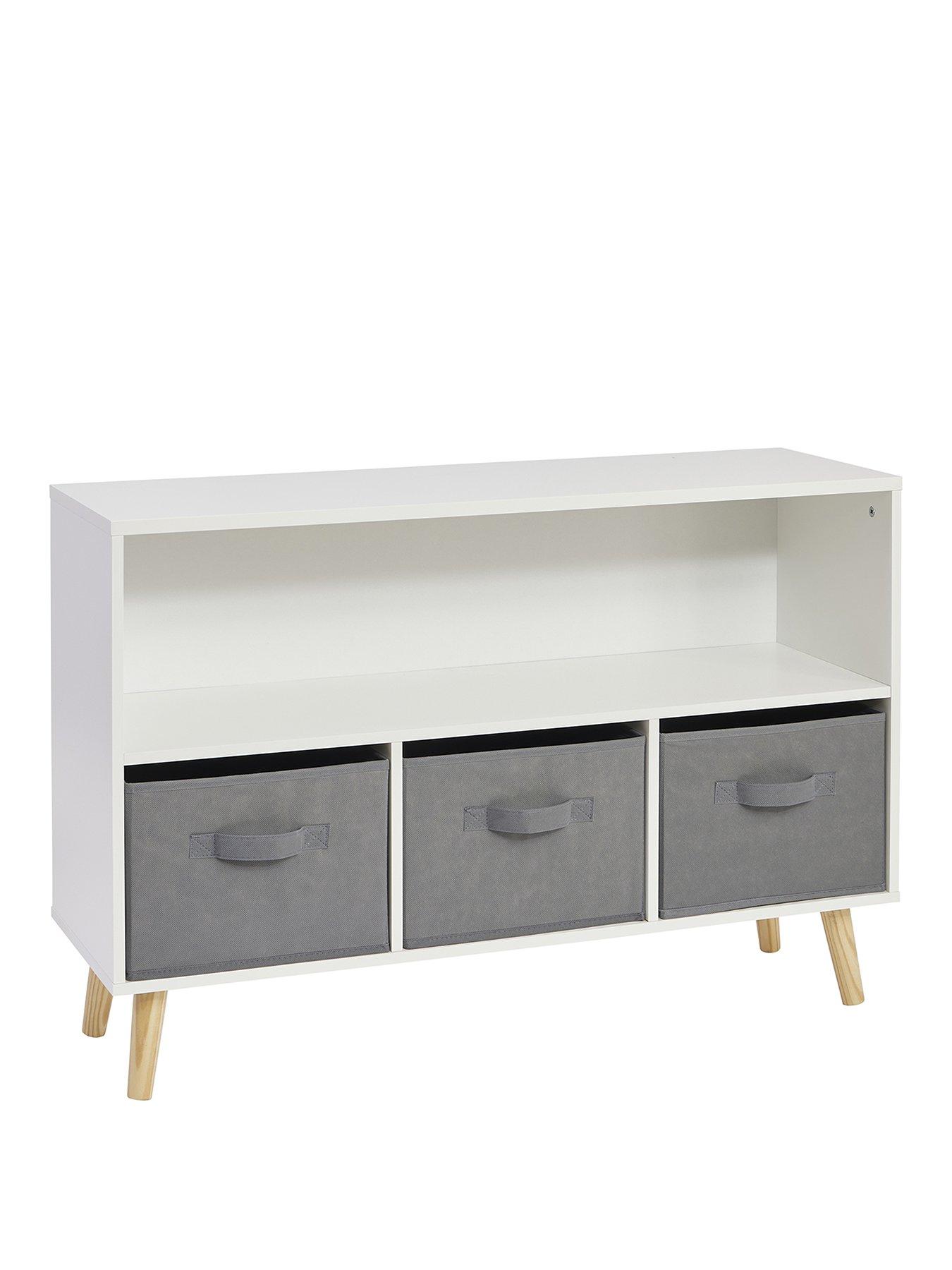 Image 2 of 7 of Liberty House Kids Storage Shelf With Fabric Boxes