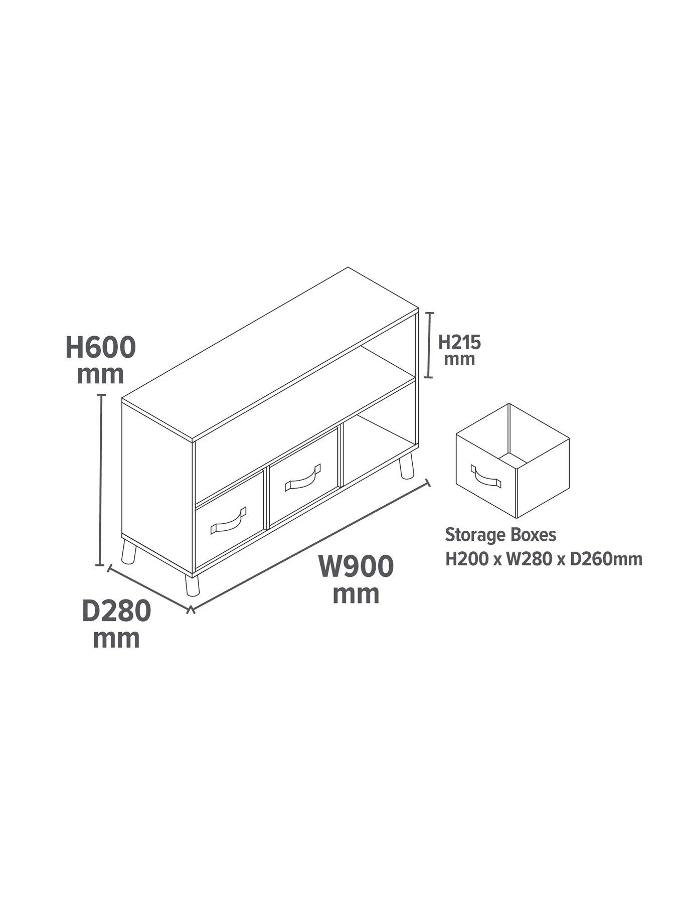 Image 7 of 7 of Liberty House Kids Storage Shelf With Fabric Boxes