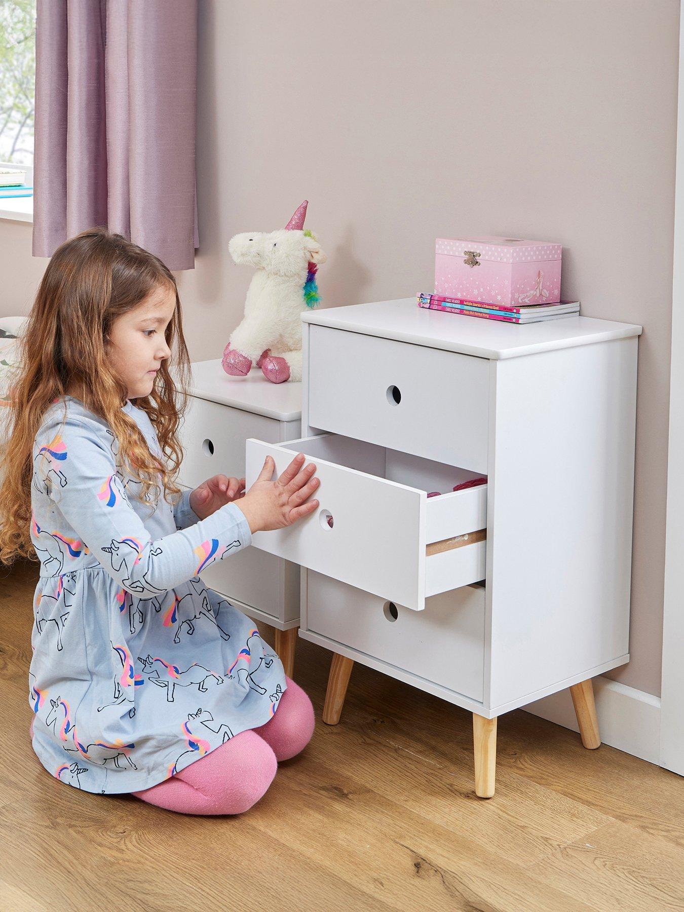 Liberty House Kids 3 Drawer Bedroom Cabinet
