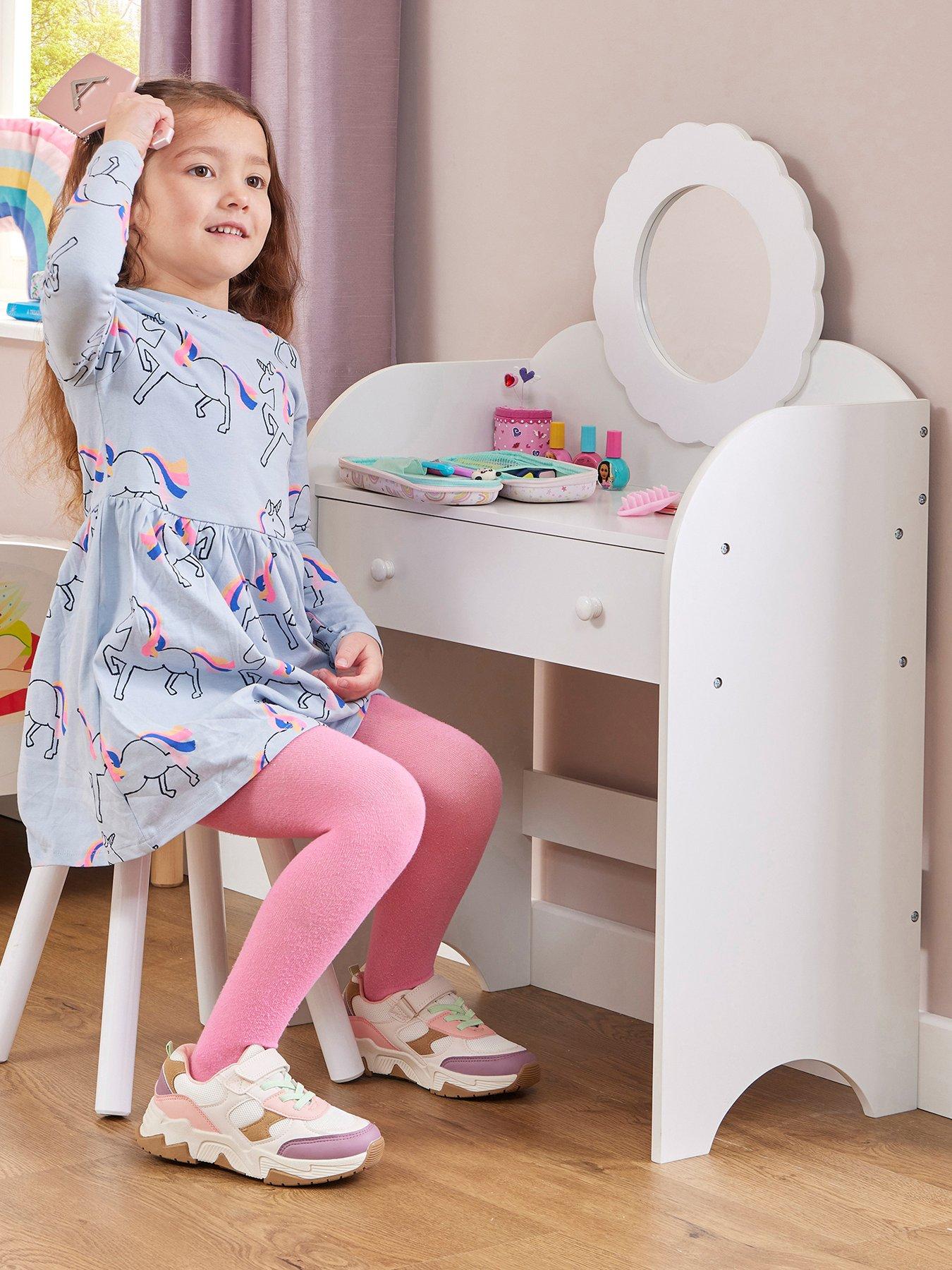 Image 1 of 7 of Liberty House White Dressing Table And Stool