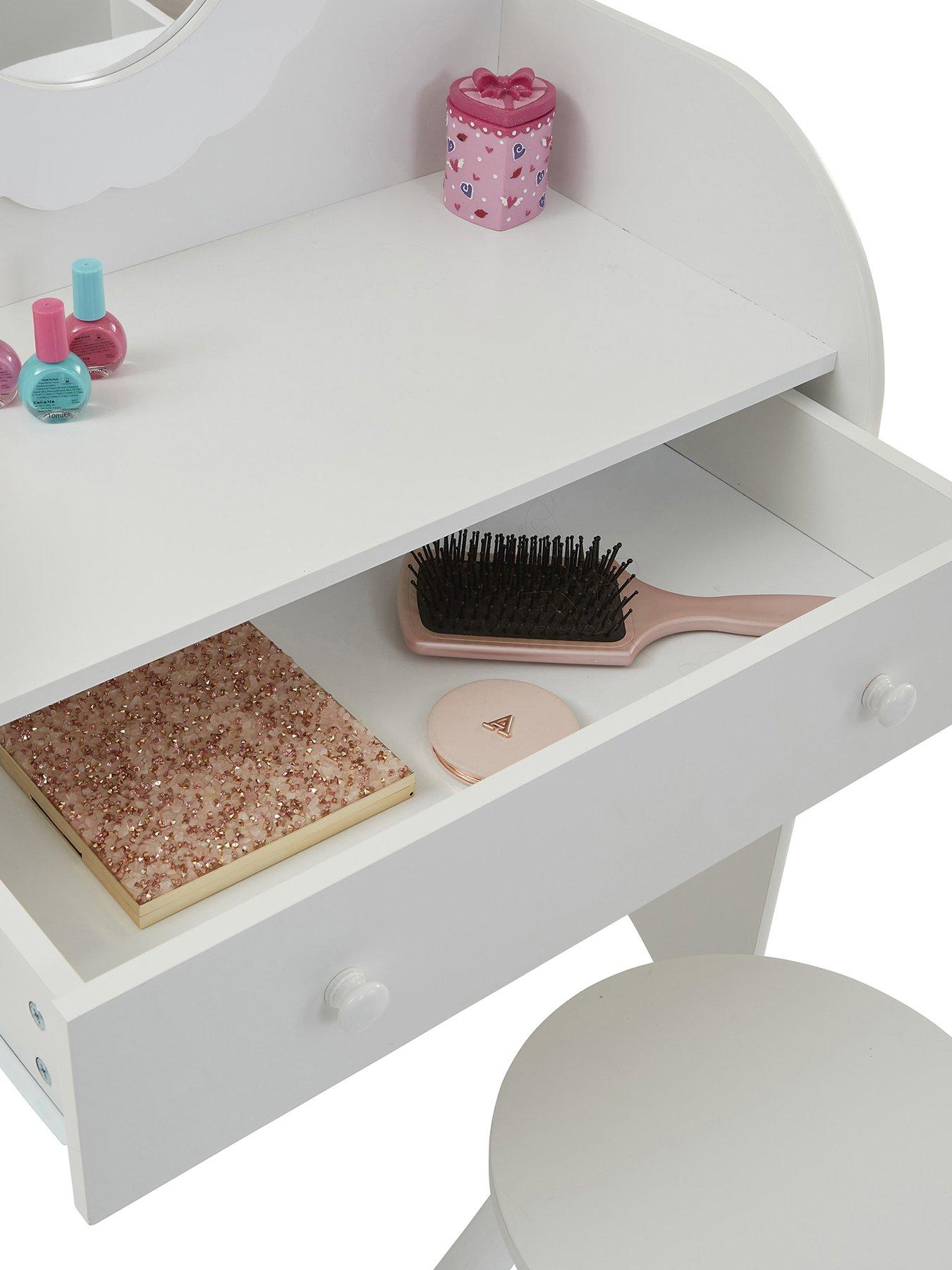 Image 6 of 7 of Liberty House White Dressing Table And Stool