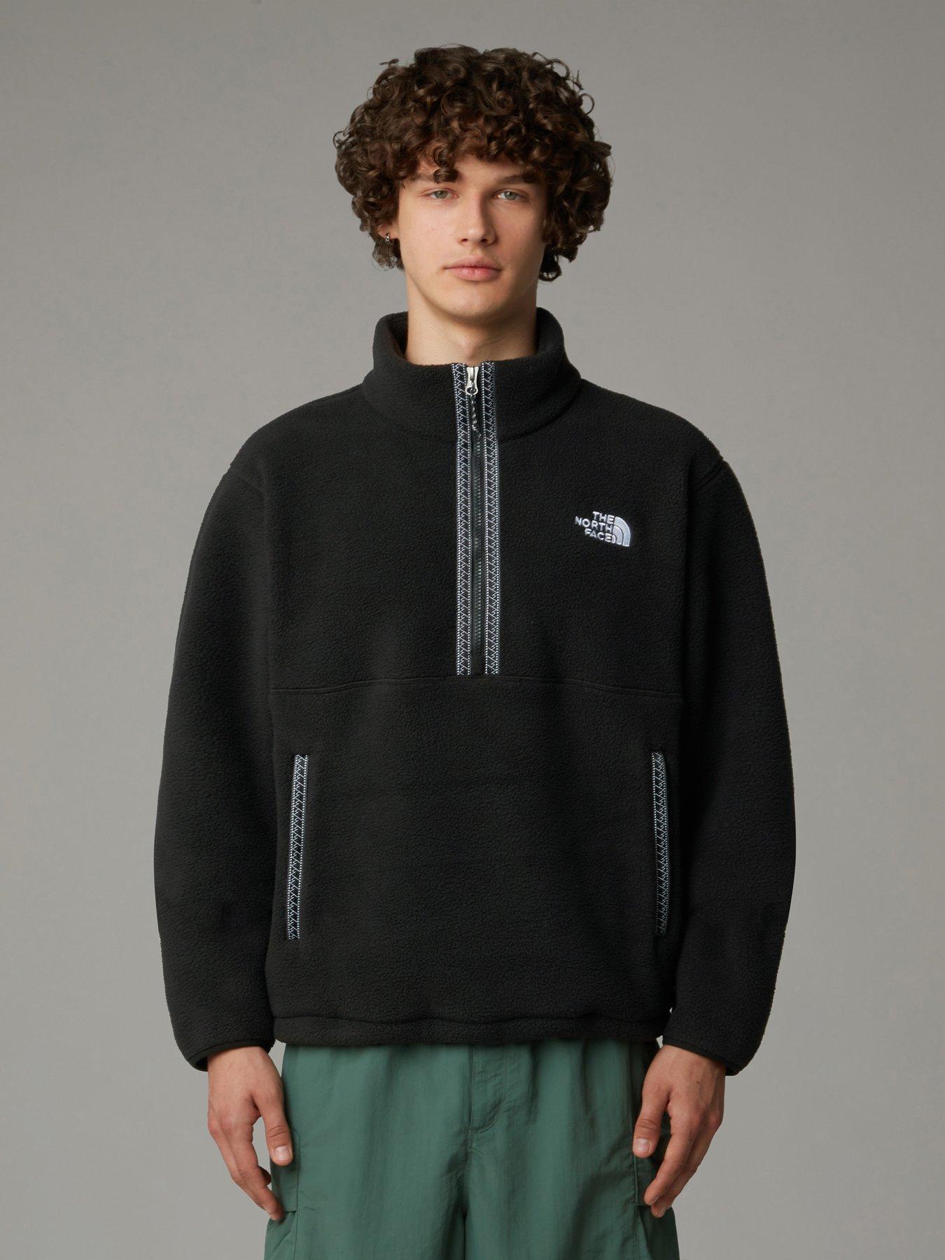 The North Face Men's Fleeski 1/4 Zip Pull Over Fleece Top - Black