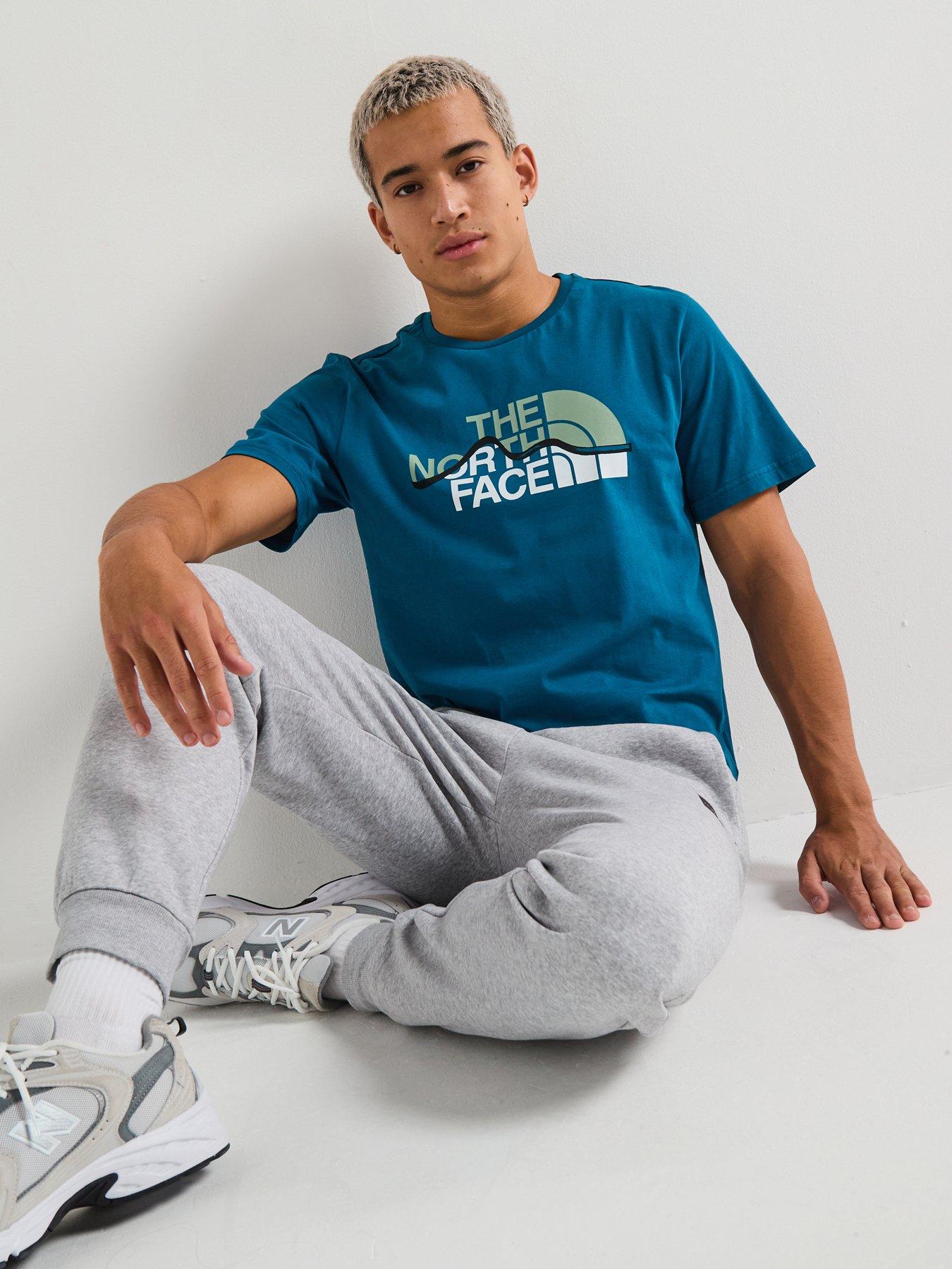 undefined Men's S/s Mountain Line Tee - Blue