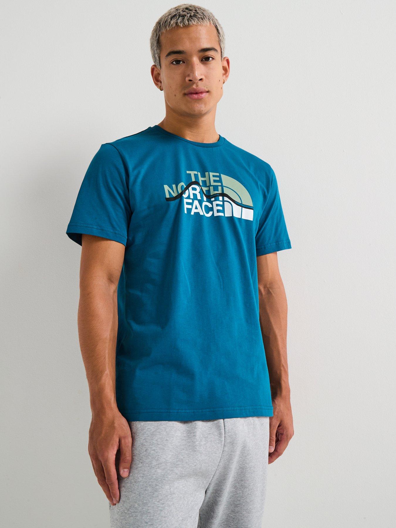 Image 5 of 6 of The North Face Men's Mountain Line T-Shirt - Blue