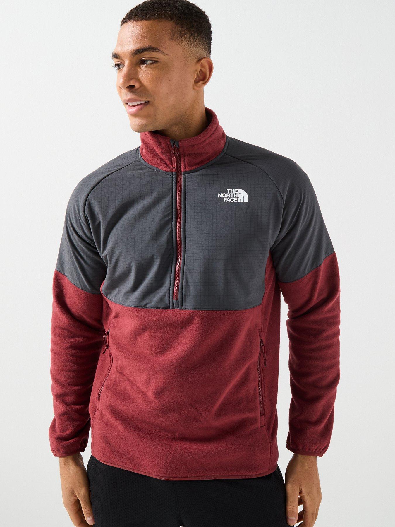 The North Face Mens Glacier Heavyweight 1/2 Zip - Brown