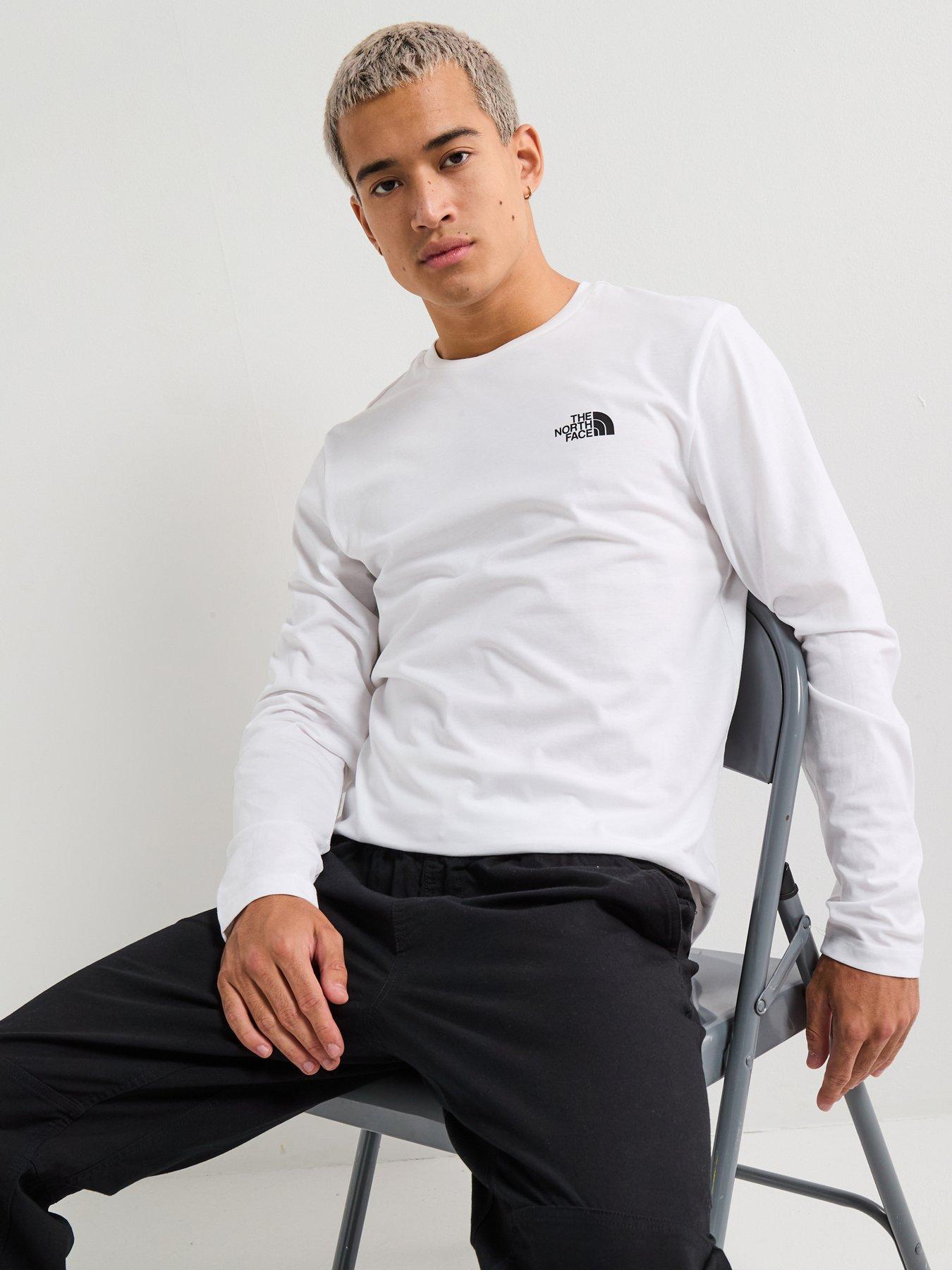 The North Face Men's L/s Simple Dome Tee - White