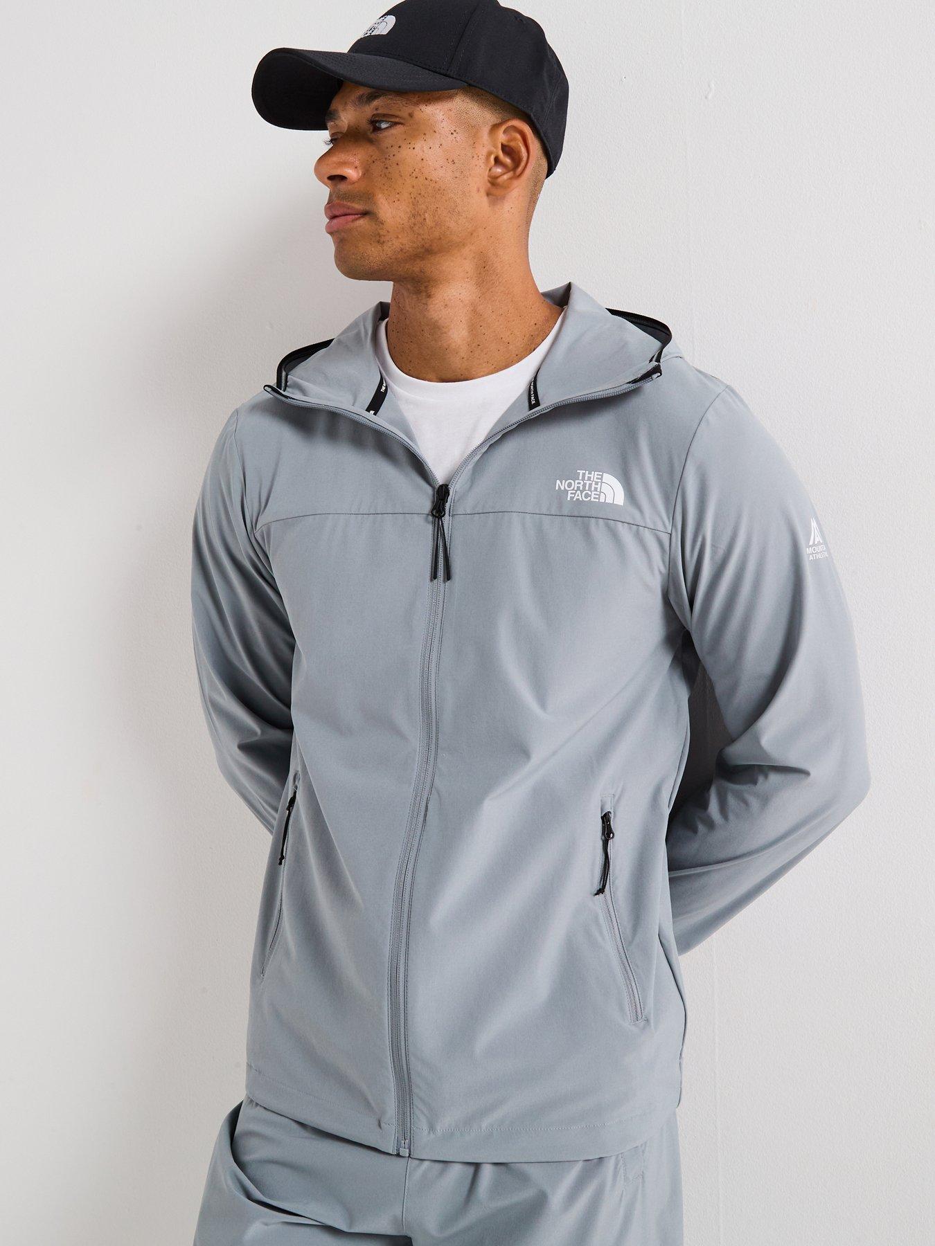 Image 1 of 6 of The North Face Men's Mountain Athletics Hooded Wind Jacket - Grey