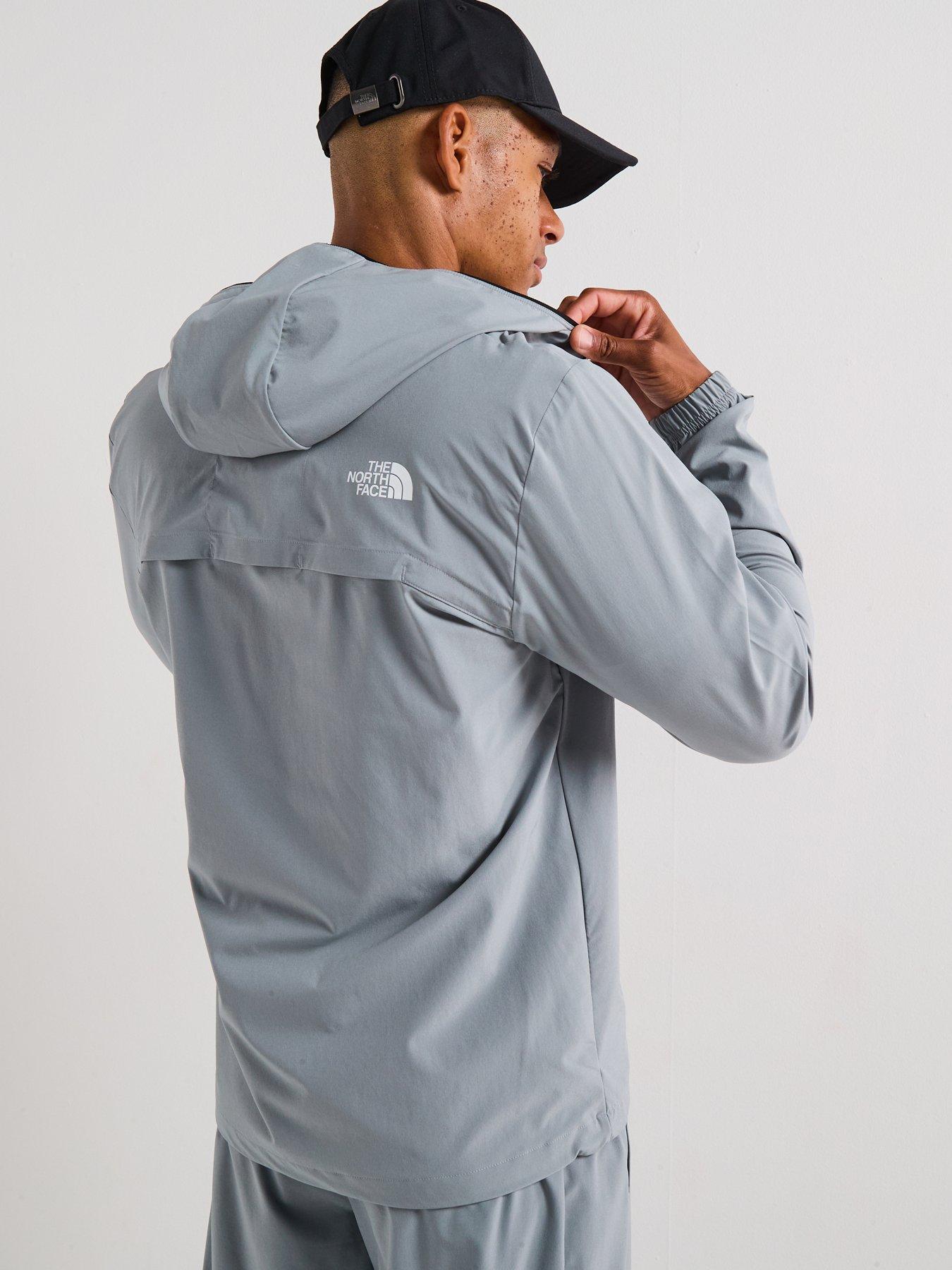 Image 2 of 6 of The North Face Men's Mountain Athletics Hooded Wind Jacket - Grey