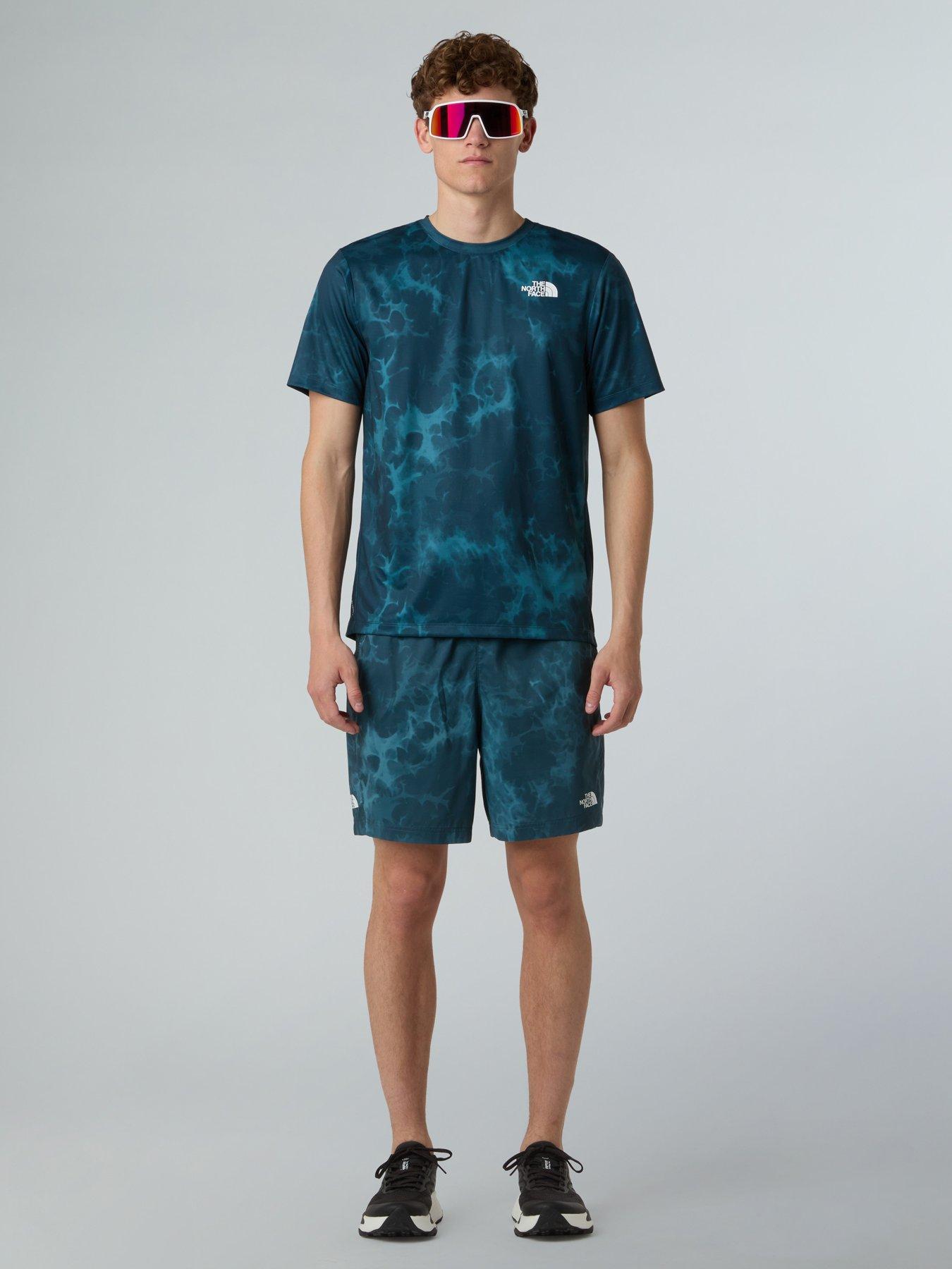 Image 3 of 5 of The North Face Men's 24/7 7In Shorts - Print - Blue