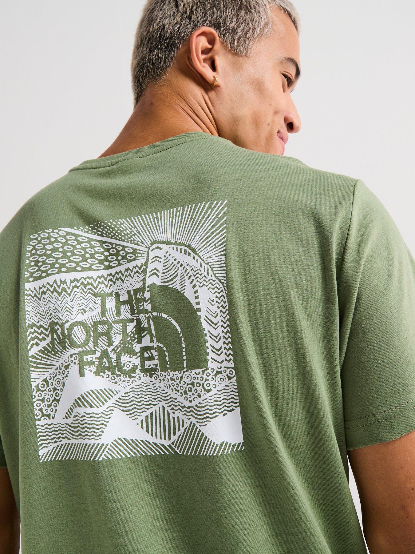 Image 4 of 6 of The North Face Men's S/S Box Nse Celebration T-Shirt - Khaki
