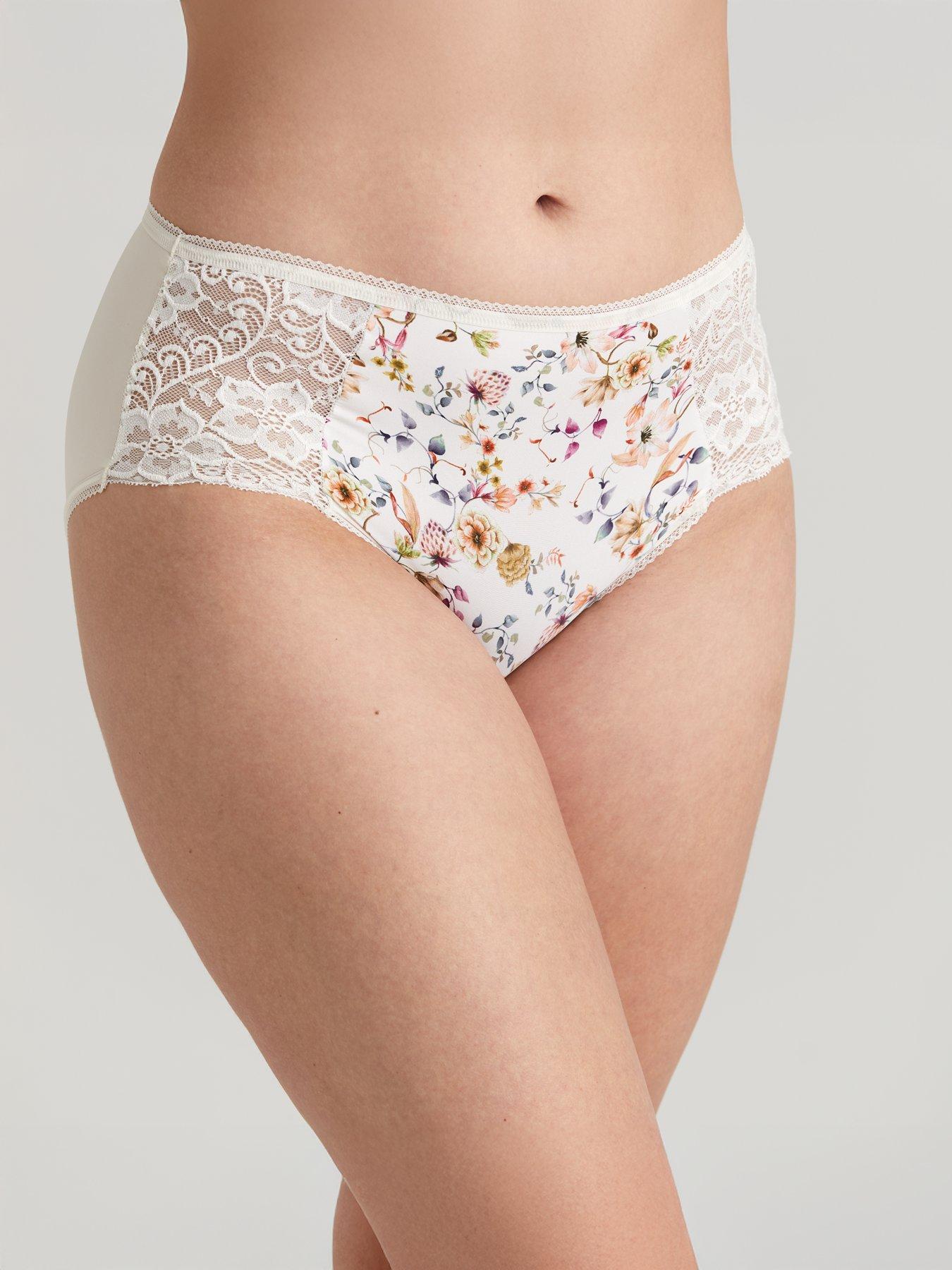undefined Miss Mary Of Sweden Fauna Floral Panties - Champagne