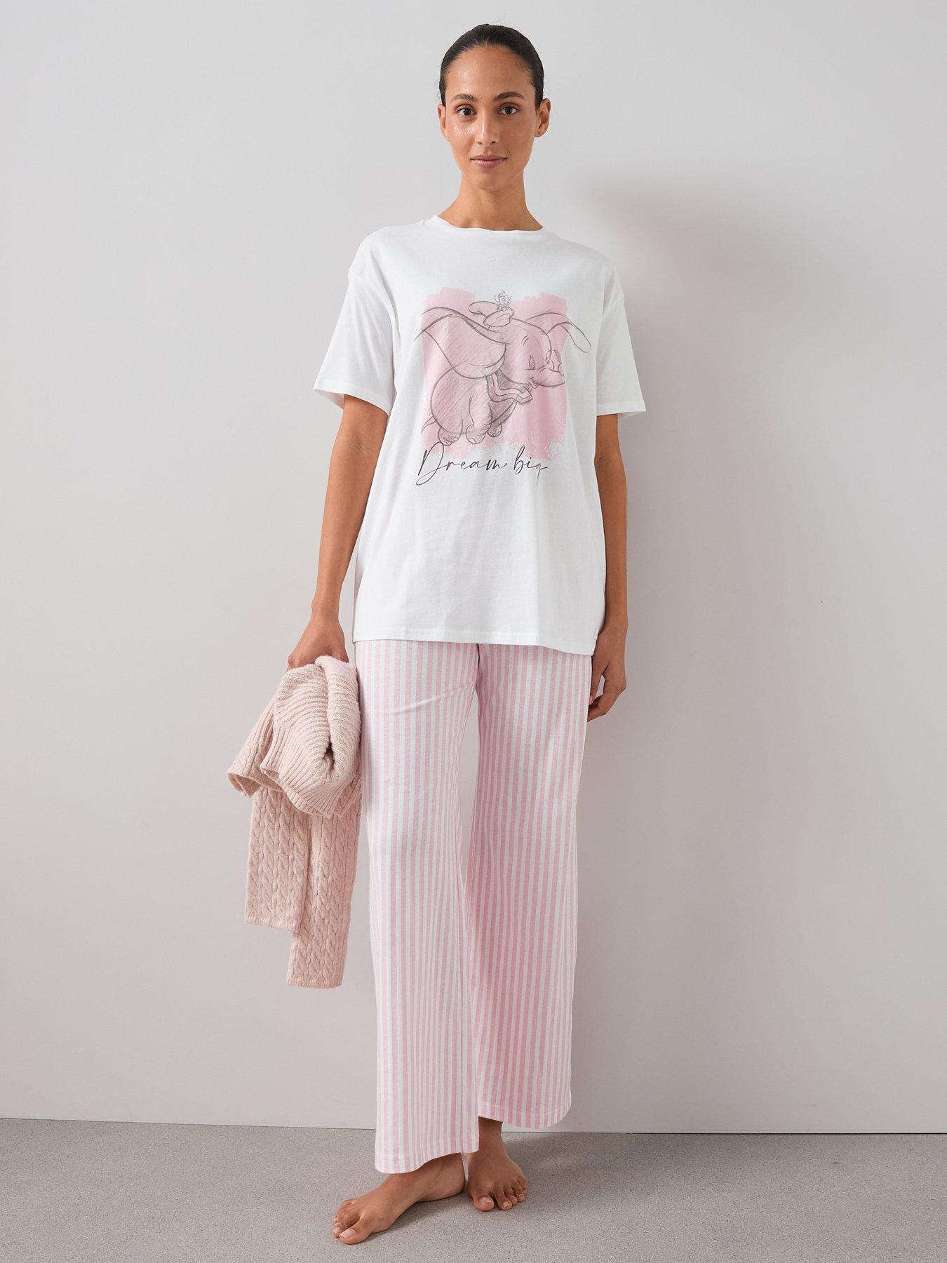 Image 1 of 7 of The Very Collection Disney Dumbo Short Sleeve Pyjama Set - Pink