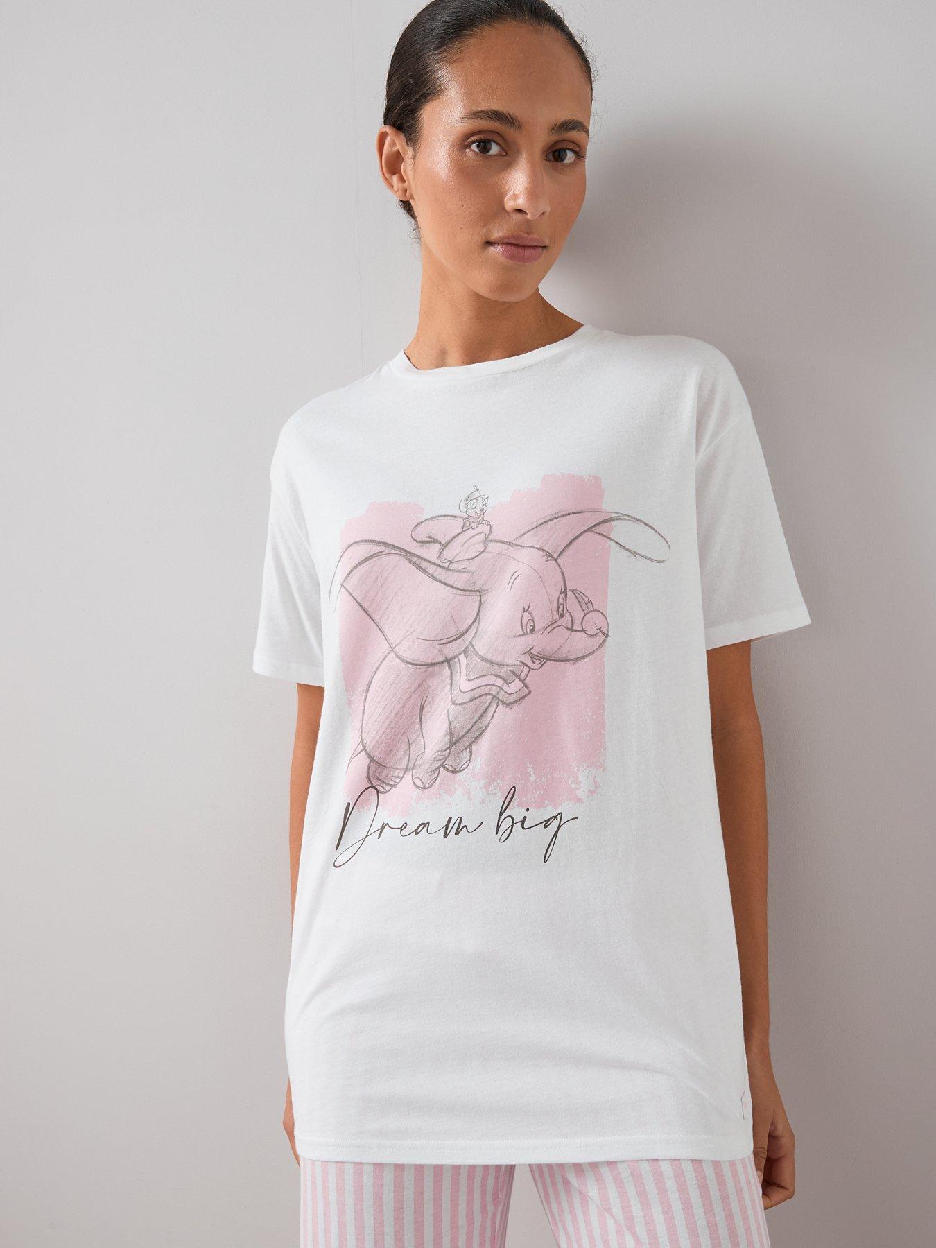 Image 4 of 7 of The Very Collection Disney Dumbo Short Sleeve Pyjama Set - Pink