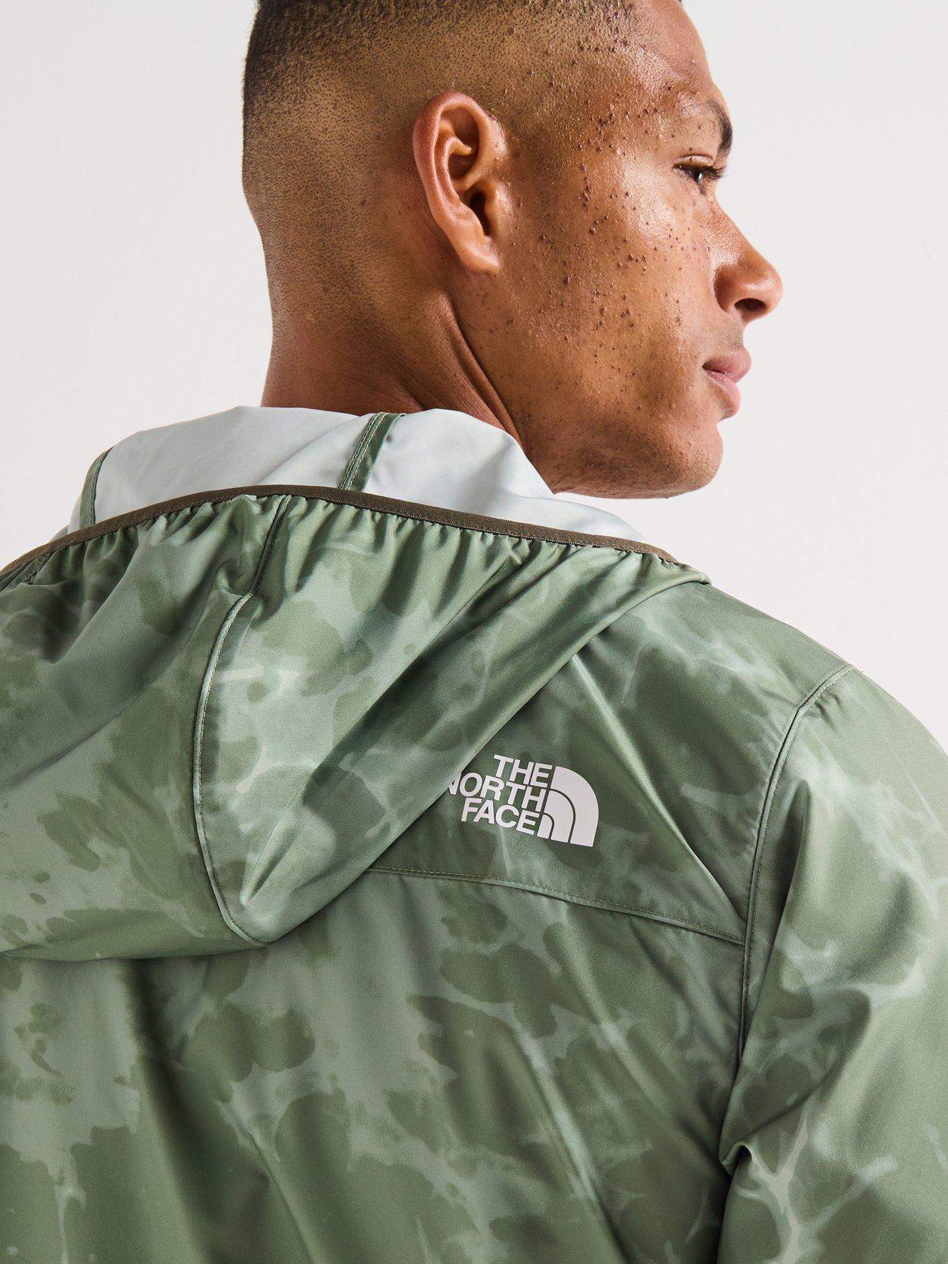 Image 4 of 6 of The North Face Men's Higher Run Print Wind Jacket - Khaki