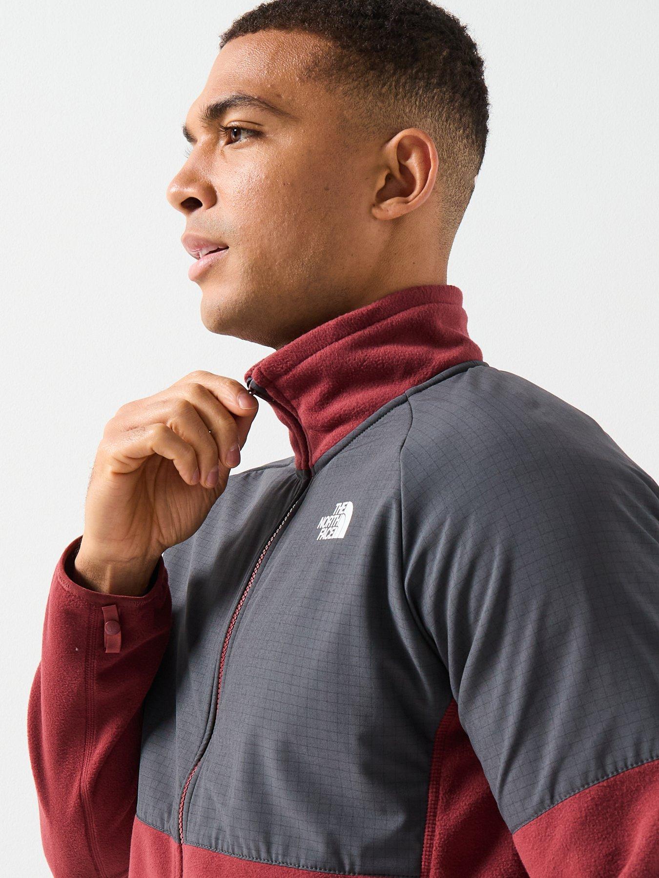 Image 4 of 6 of The North Face Men's Glacier Heavyweight Full Zip Jacket - Red