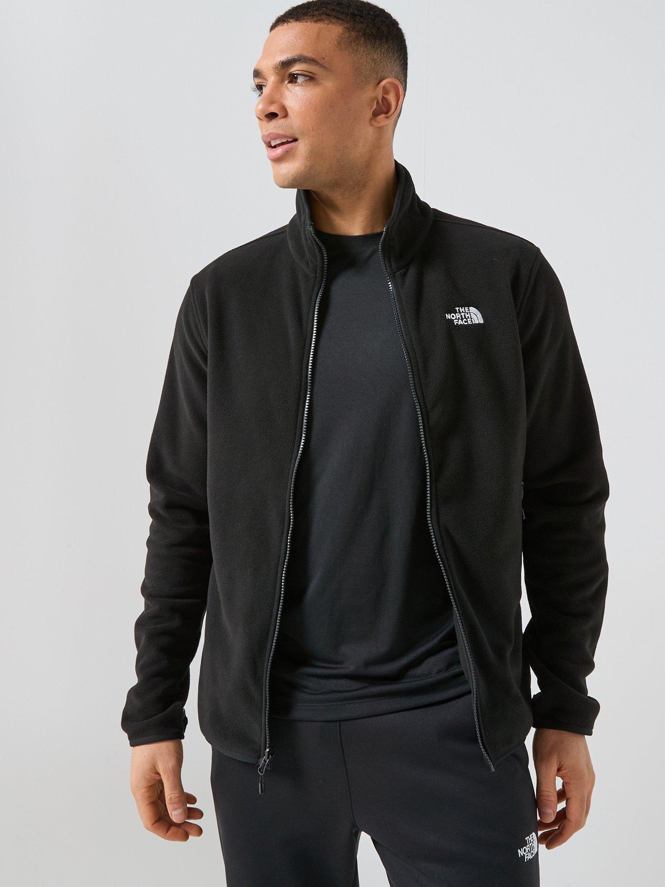 Image 1 of 6 of The North Face Men's Glacier Fleece Jacket - Black