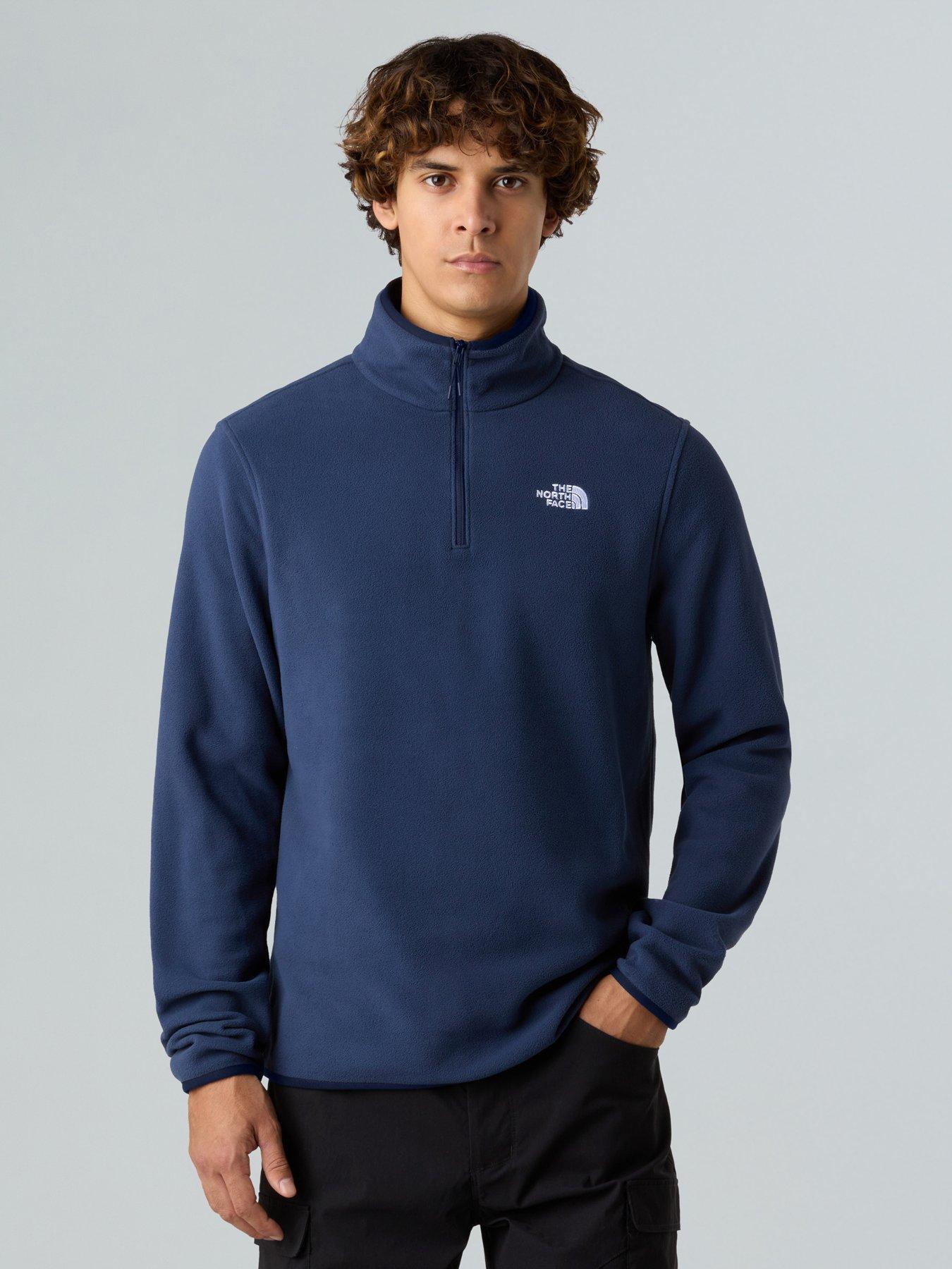 The North Face Men's Glacier Fleece 1/4 Zip Jacket - Navy
