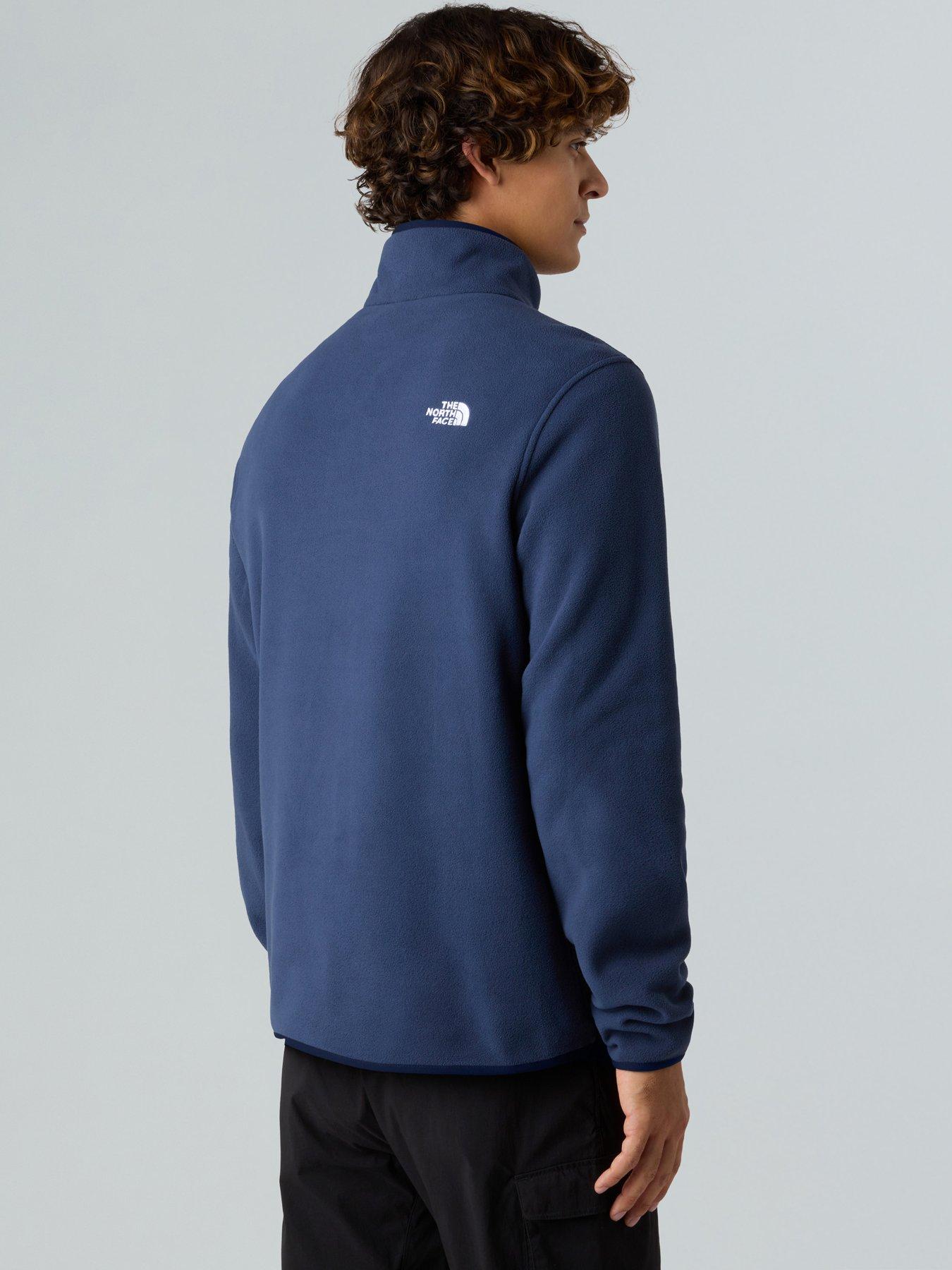 Image 2 of 3 of The North Face Men's Glacier Fleece 1/4 Zip Jacket - Navy
