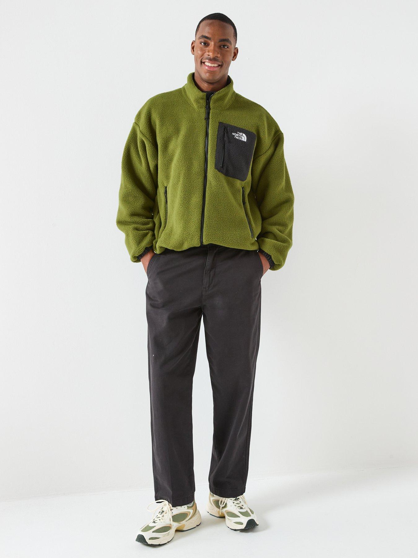 Image 3 of 6 of The North Face Men's Yumiori Reversible Fleece Jacket - Green/Black