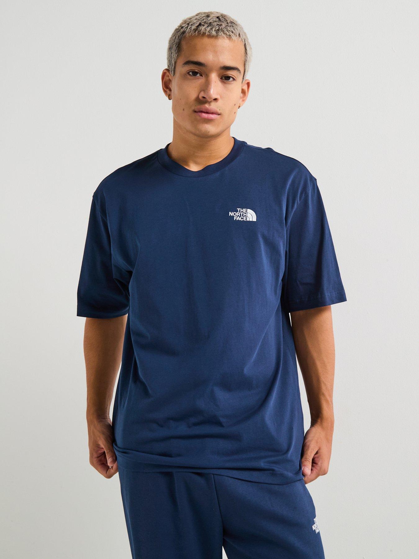 undefined Mens Short Sleeve Essential Oversize T-Shirt - Navy