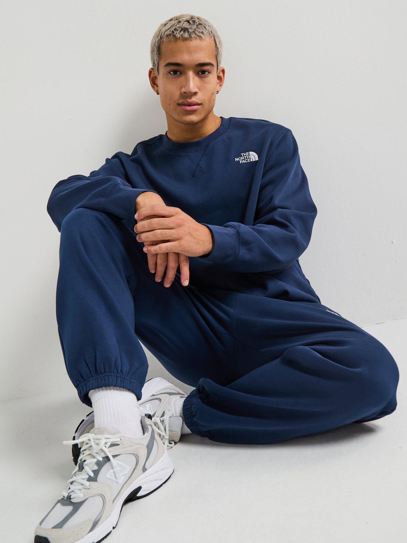 undefined Mens Essential Relaxed Crew - Navy