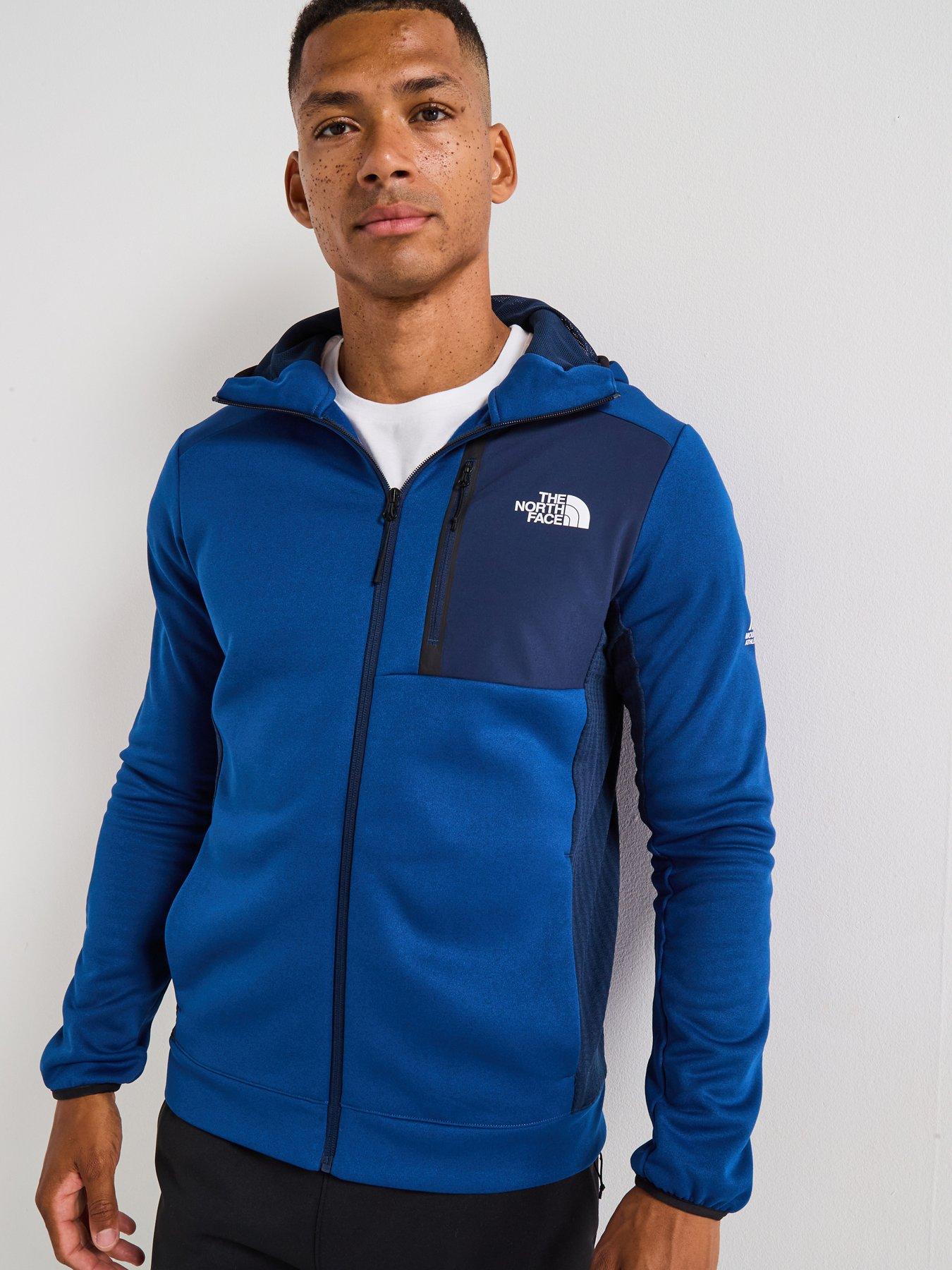 The North Face Men's Mountain Athletics Full Zip Fleece Blue Very