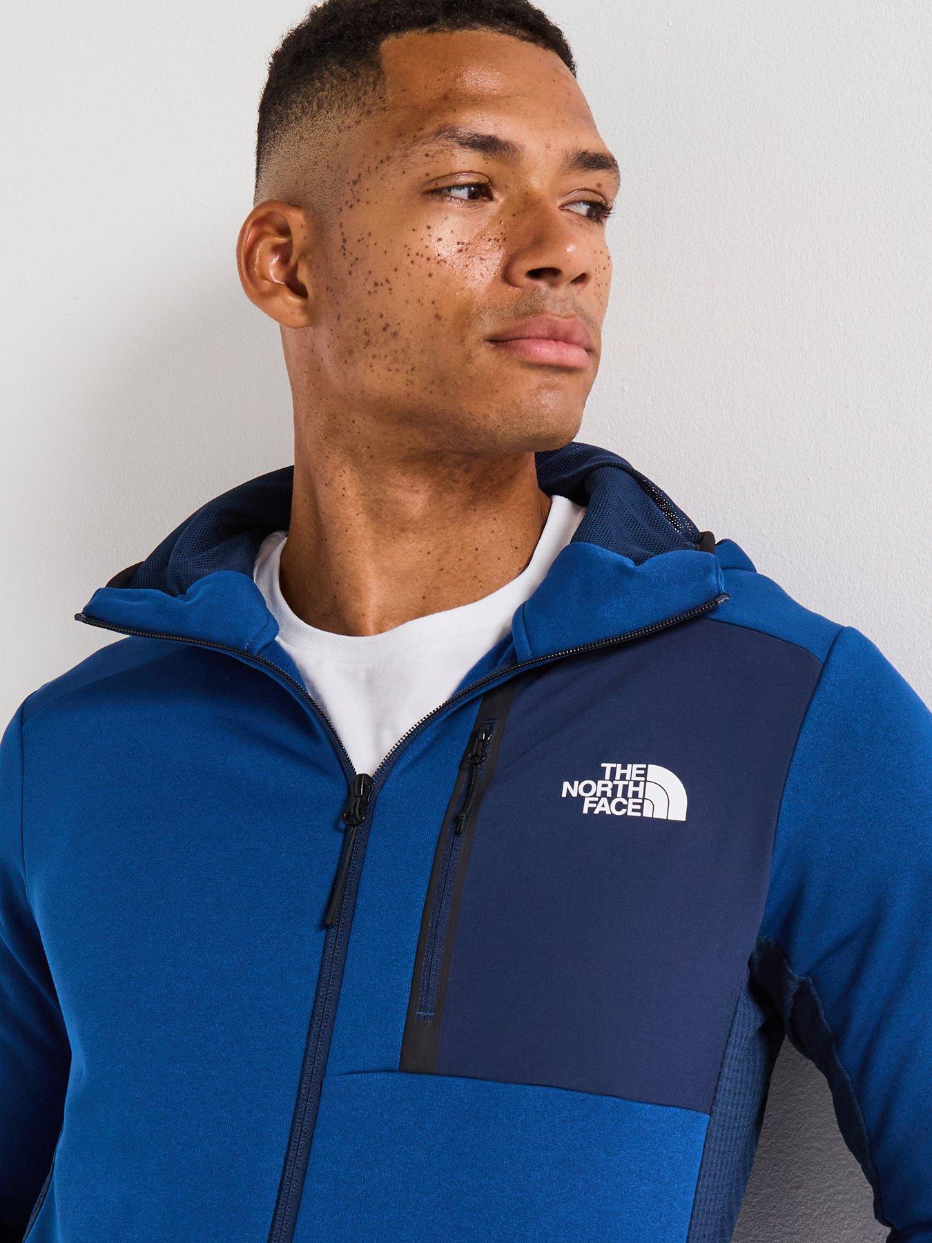 Image 4 of 5 of The North Face Men's Mountain Athletics Full Zip Fleece - Blue