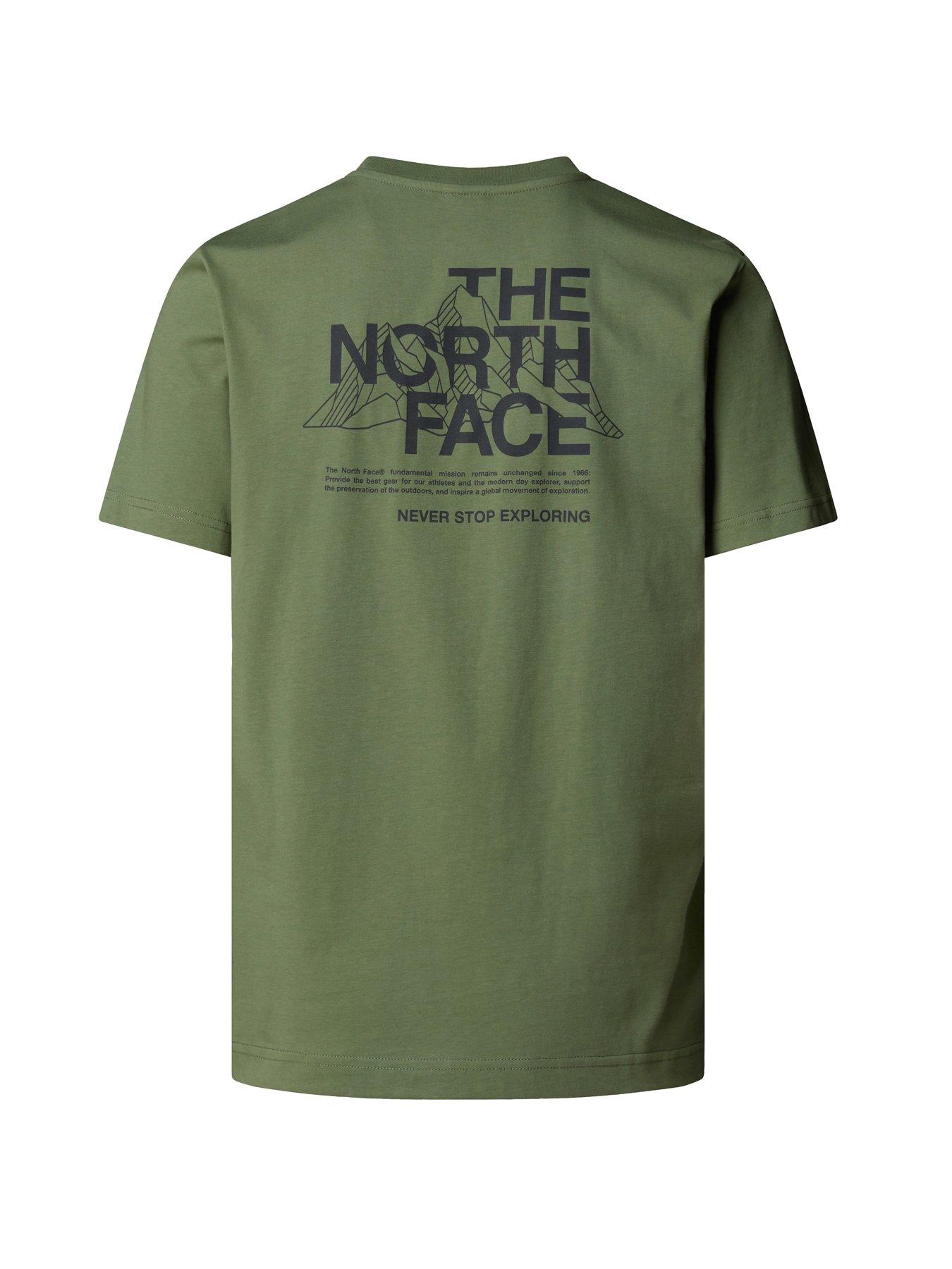 Image 2 of 2 of The North Face Men's Mountain Sketch T-Shirt - Khaki