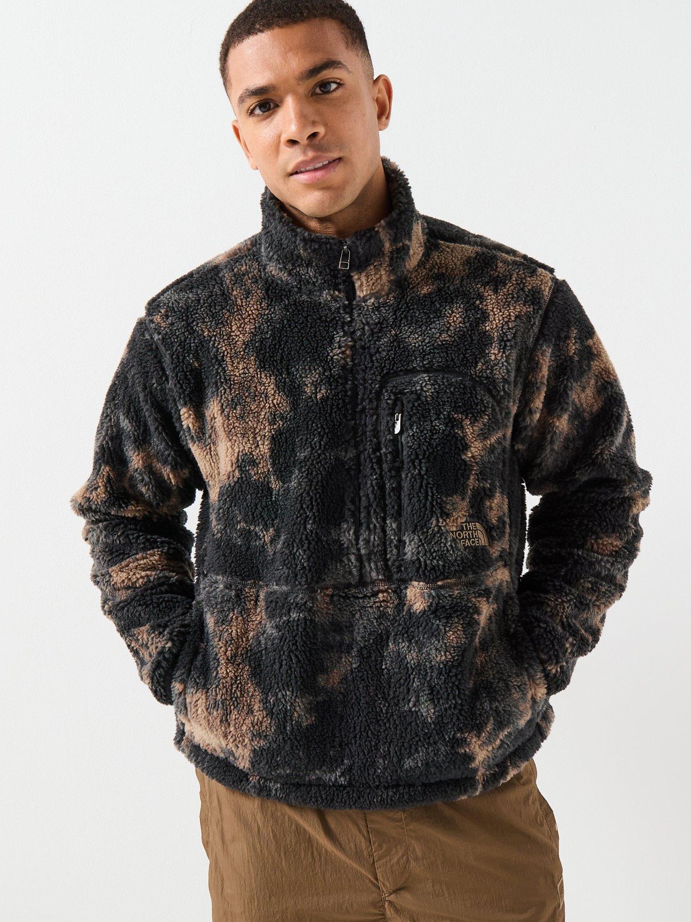 The North Face Mens Extreme Pile 2 Print Pullover Jacket- Black