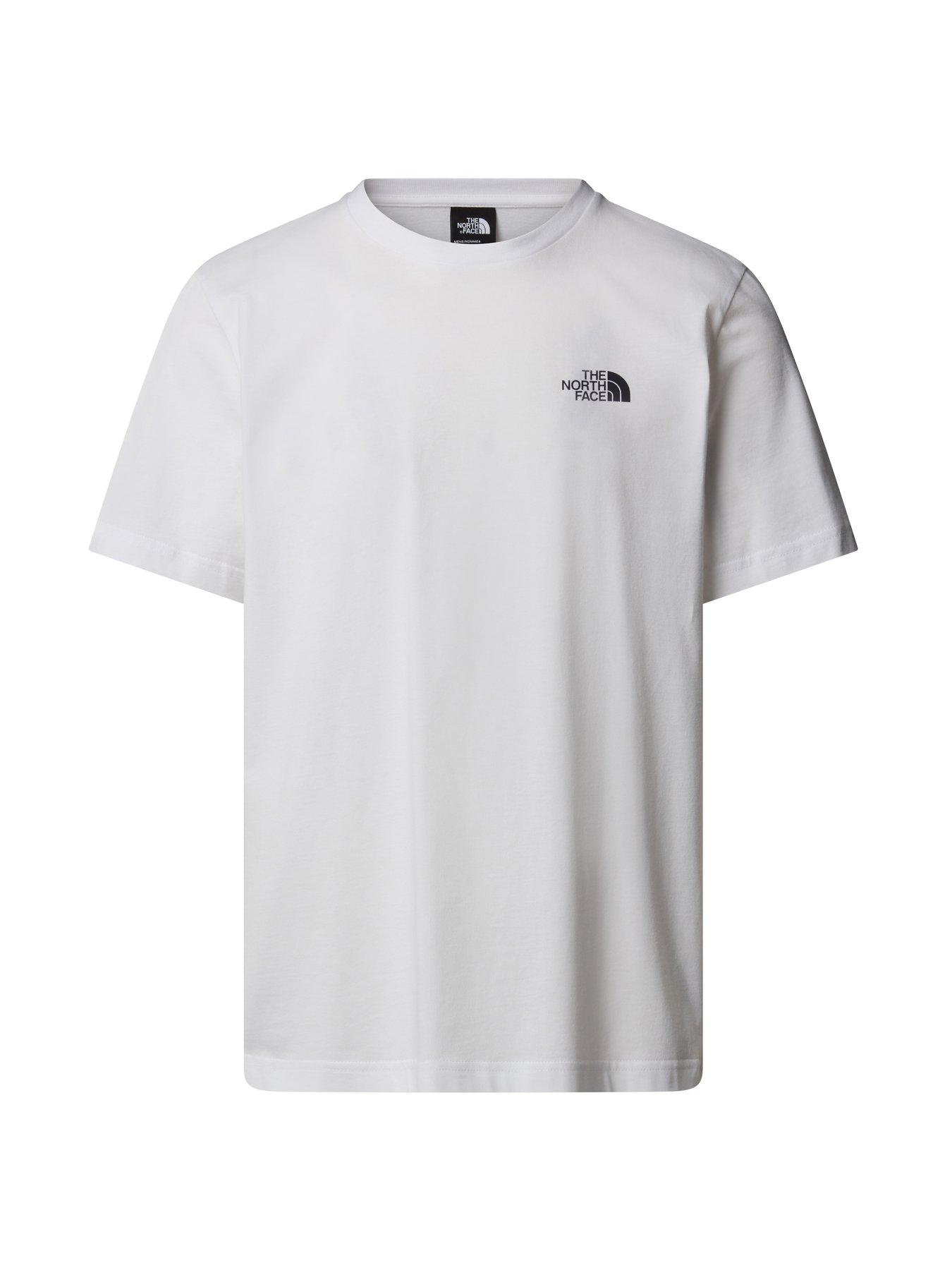 undefined Men's S/S Vertical Logo Tee - White