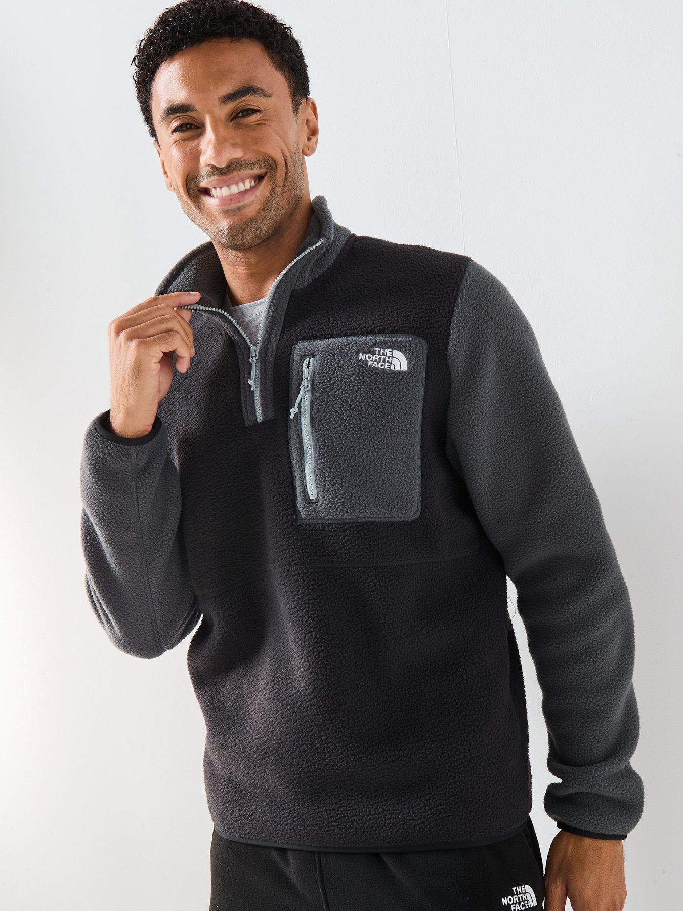 The North Face Men's Yumiori 1/4 Zip Fleece Jacket - Black | Very