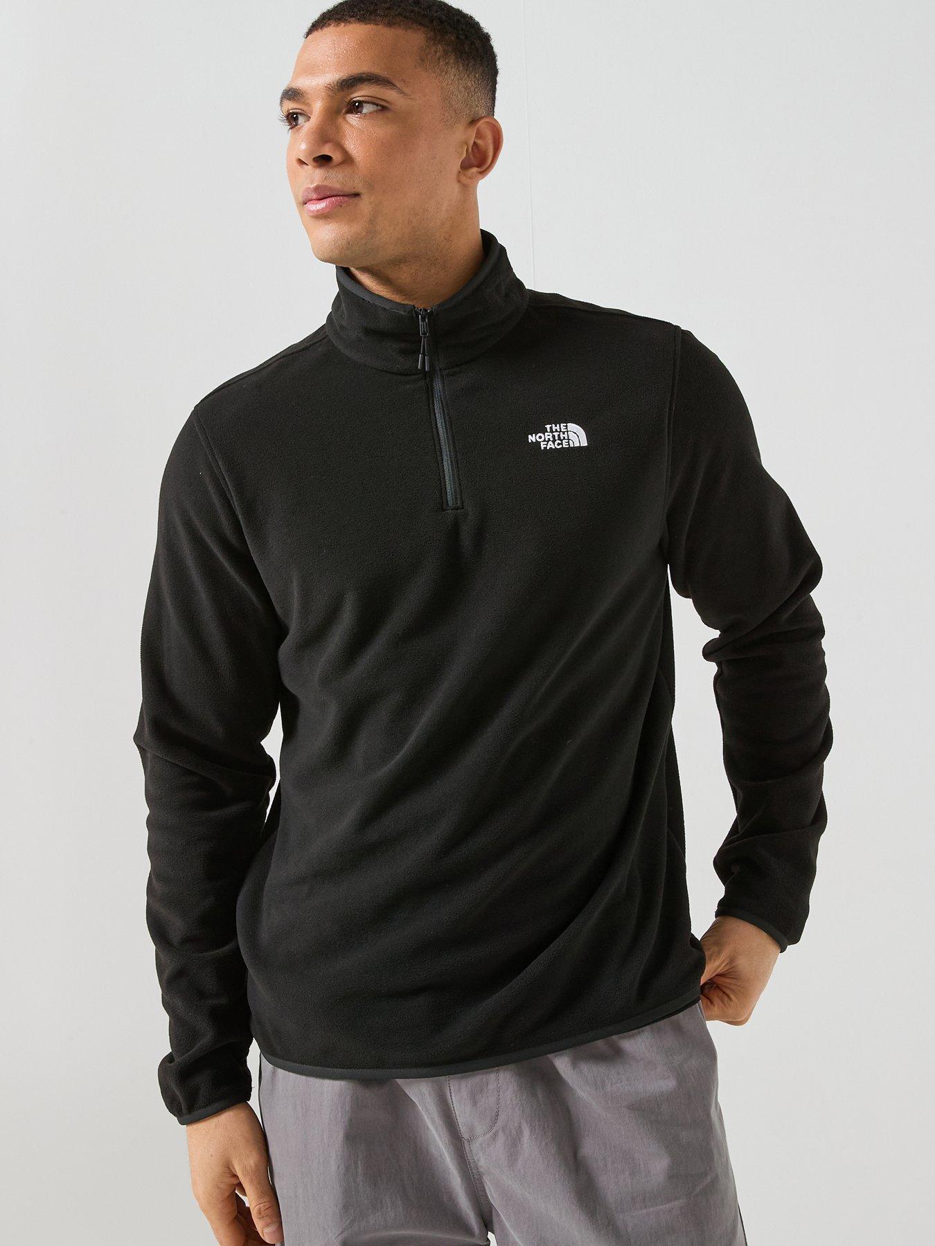 The North Face Men's Glacier Fleece 1/4 Zip Jacket - Black