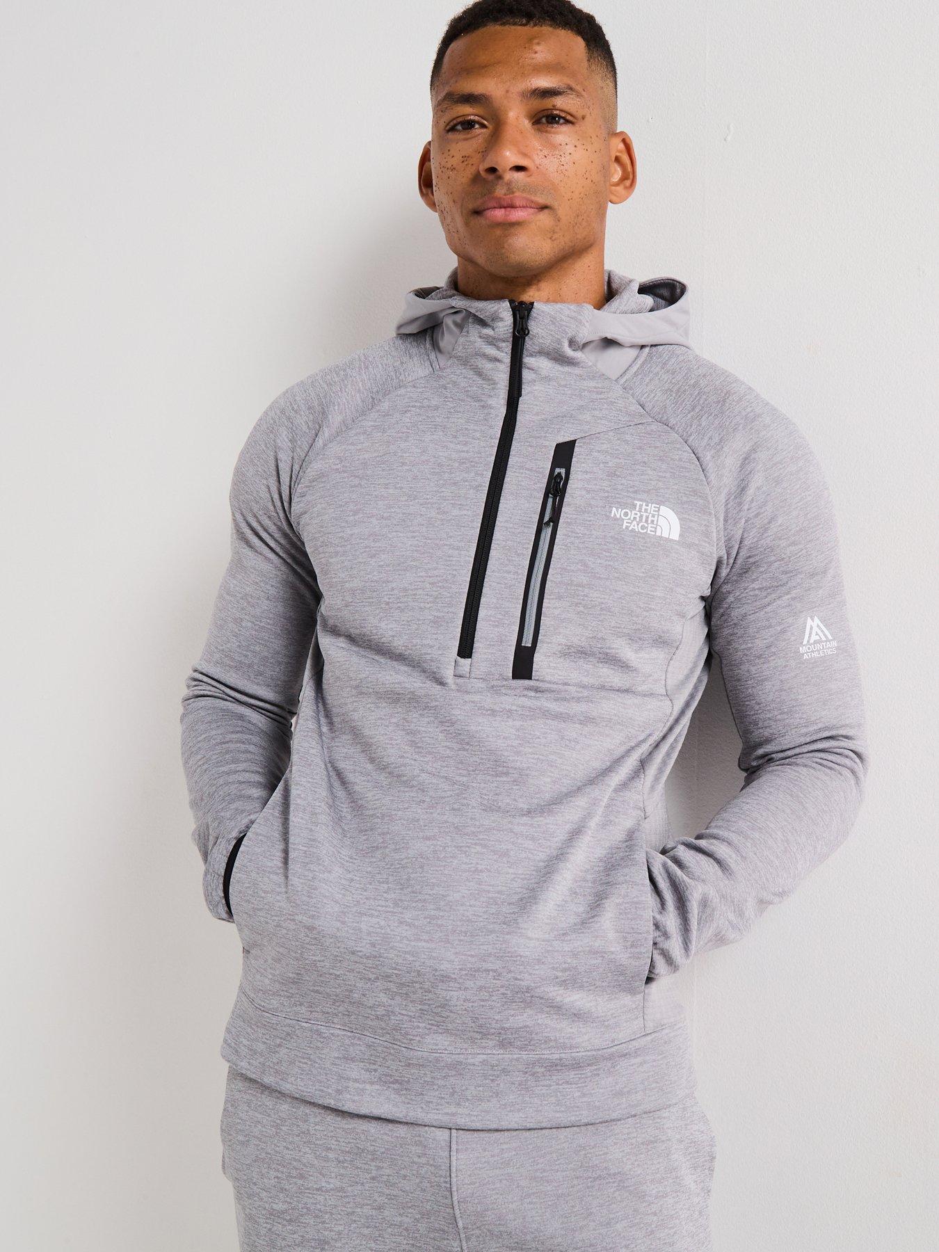 The North Face Men's Mountain Athletics Fleece Hooded ¼ Zip - Grey