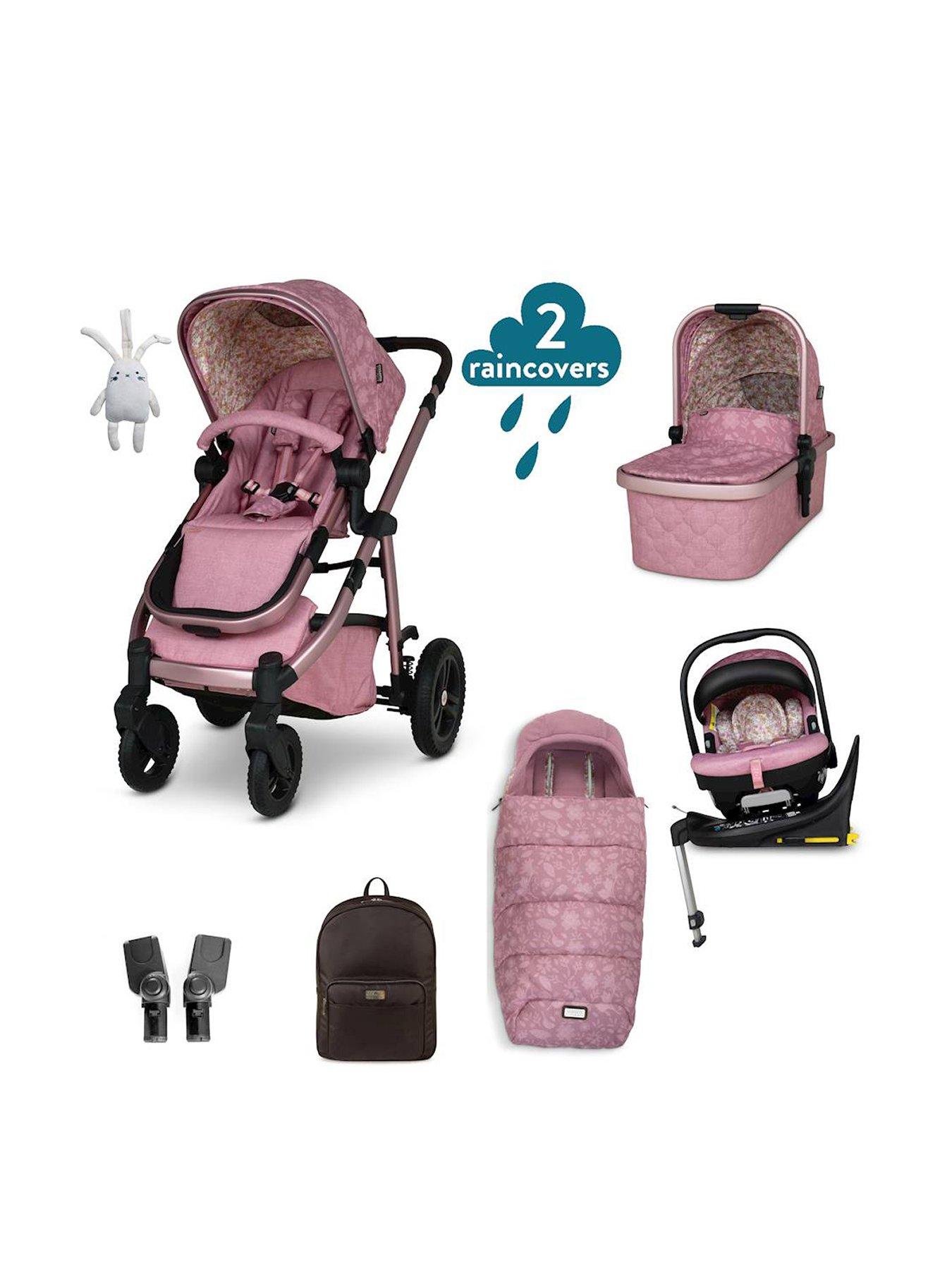 Cosatto Wow 3 Everything Travel System Bundle ADAC iSize Car Seat - Camille