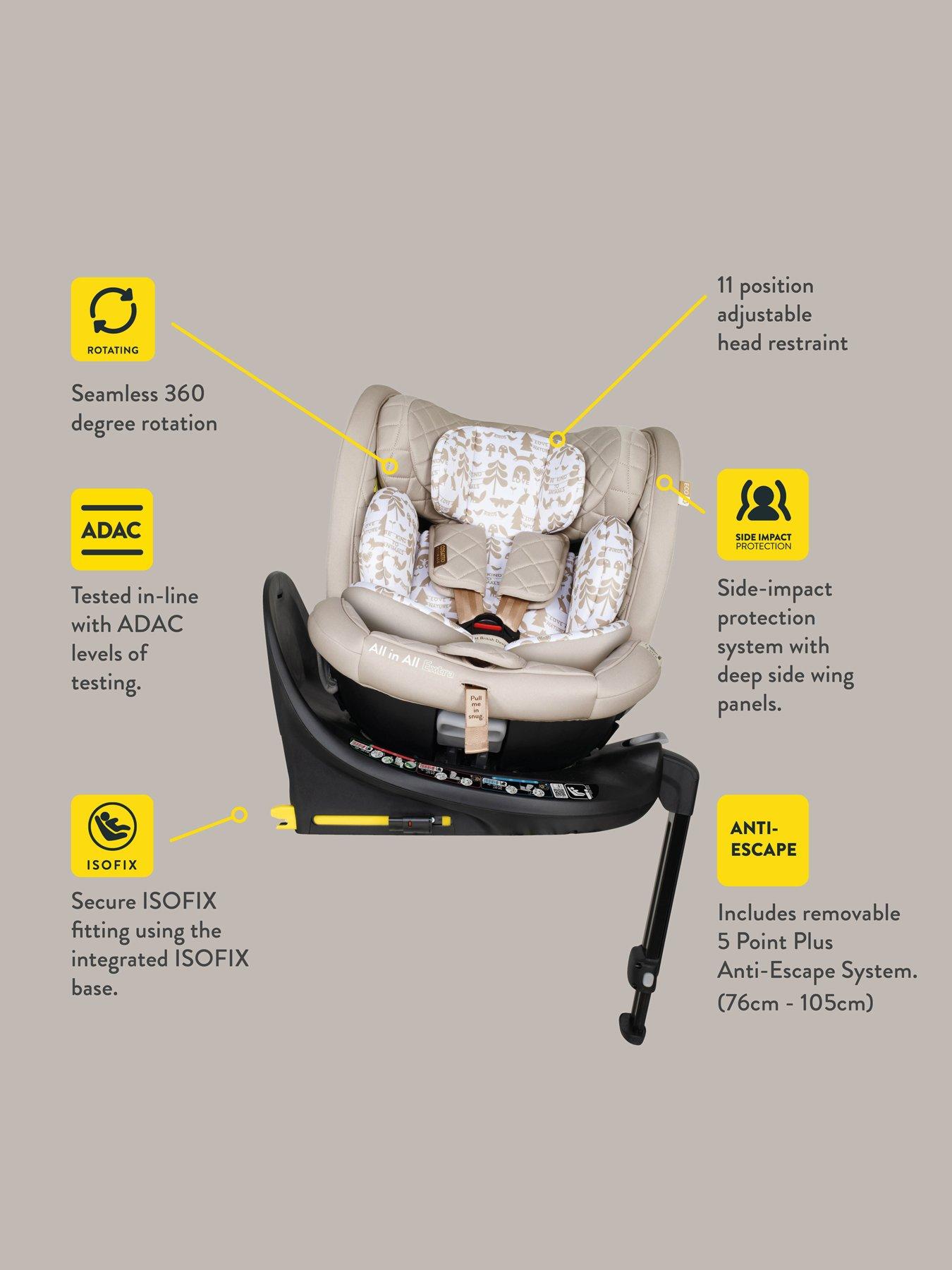 Image 2 of 8 of Cosatto All in All Extra iSize 360 Rotate R129 Car Seat (40-150cm) - Camille