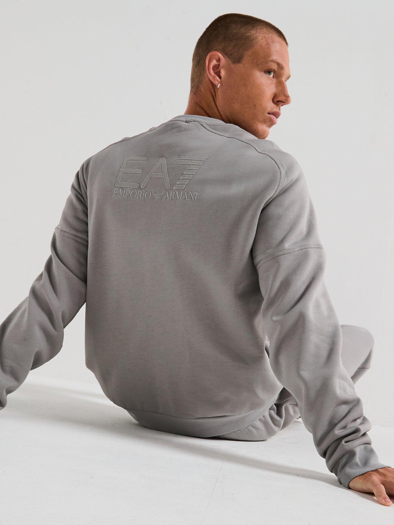 undefined Train Visibility Small Logo Crew Tracksuit - Grey
