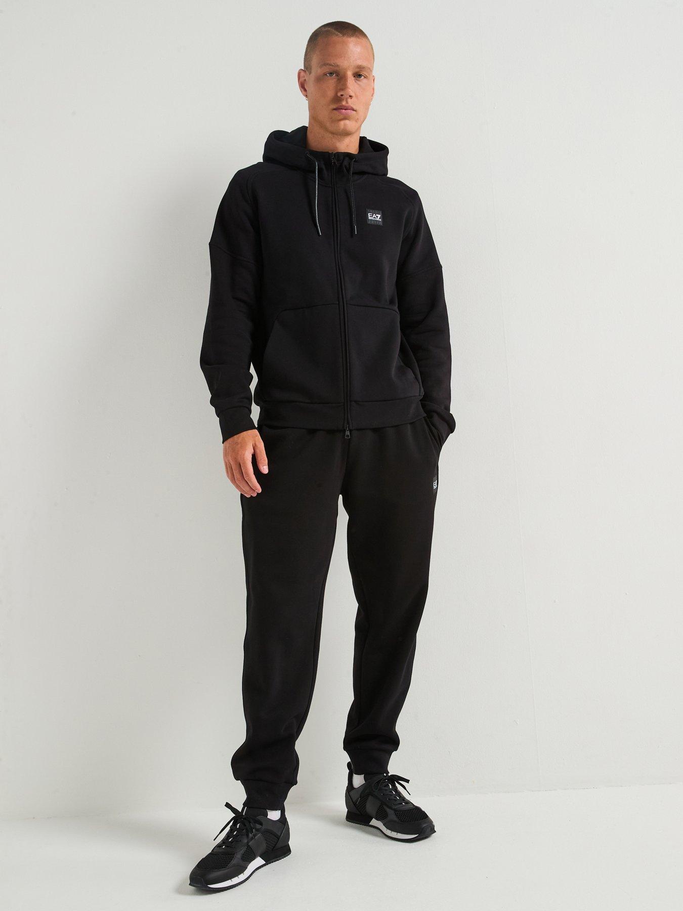 undefined Train Visibility Small Logo Zip Hoodie Tracksuit - Black