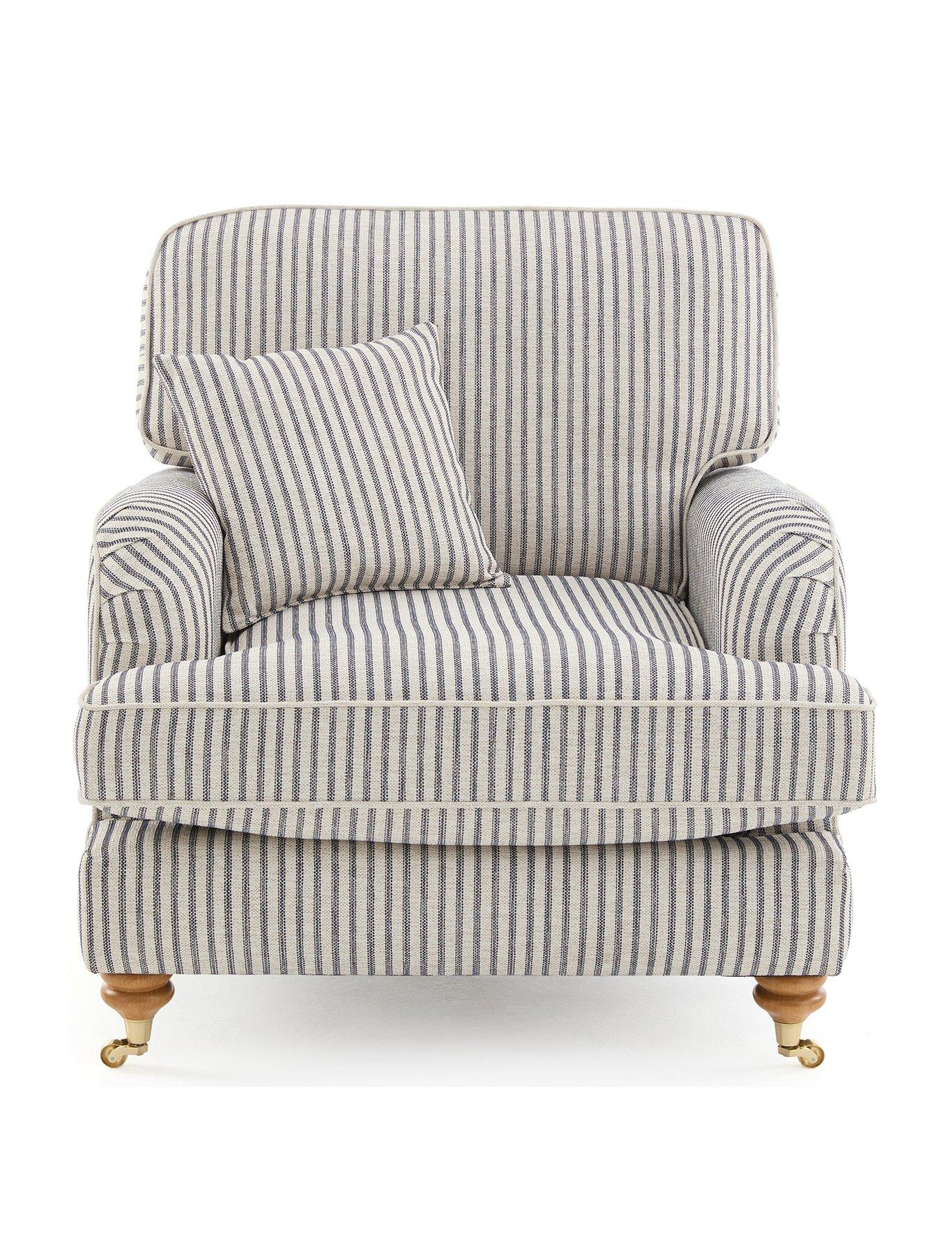 Image 2 of 7 of Very Home Bay Stripe Chair&nbsp;- Made to Order in the UK