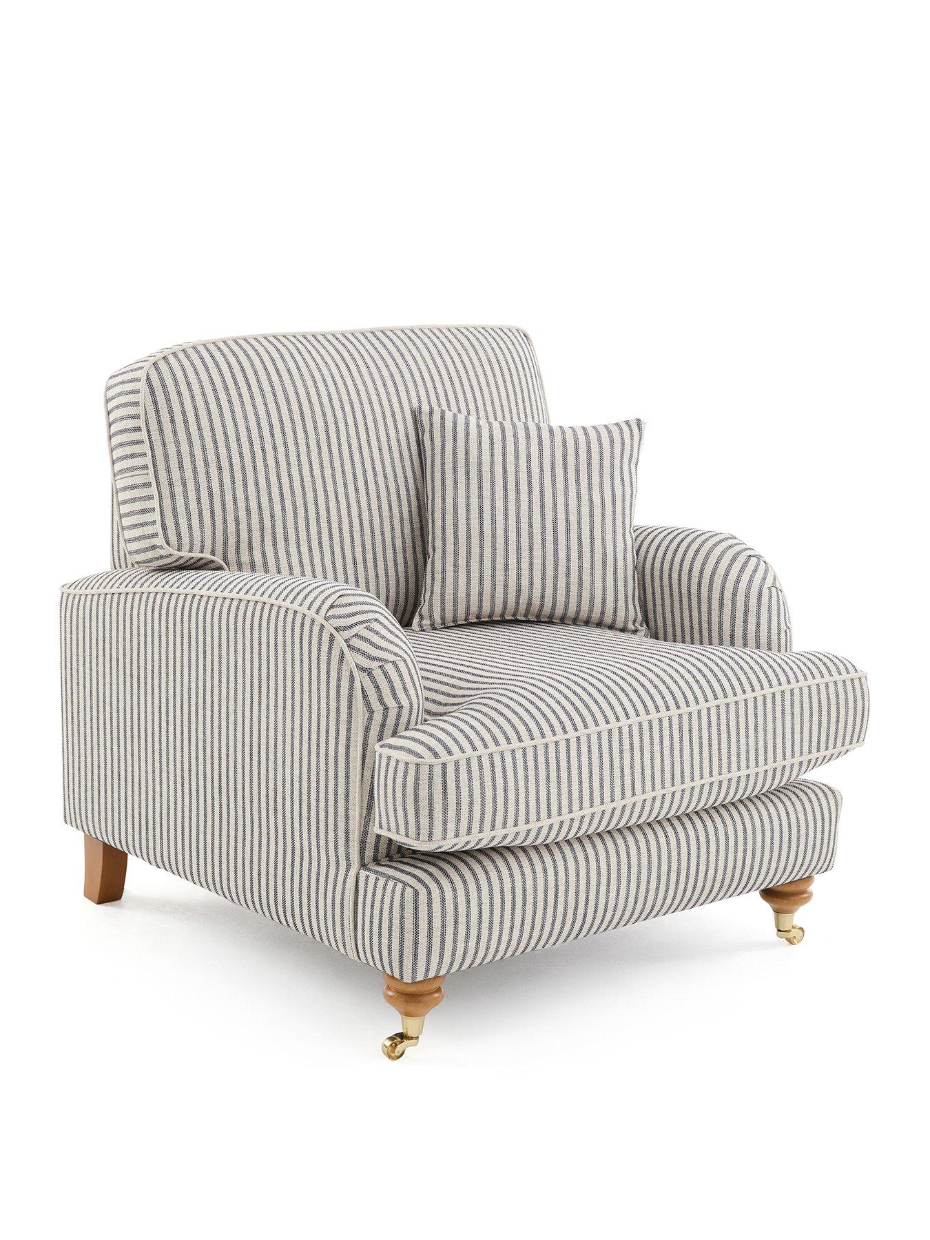 Image 3 of 7 of Very Home Bay Stripe Chair&nbsp;- Made to Order in the UK