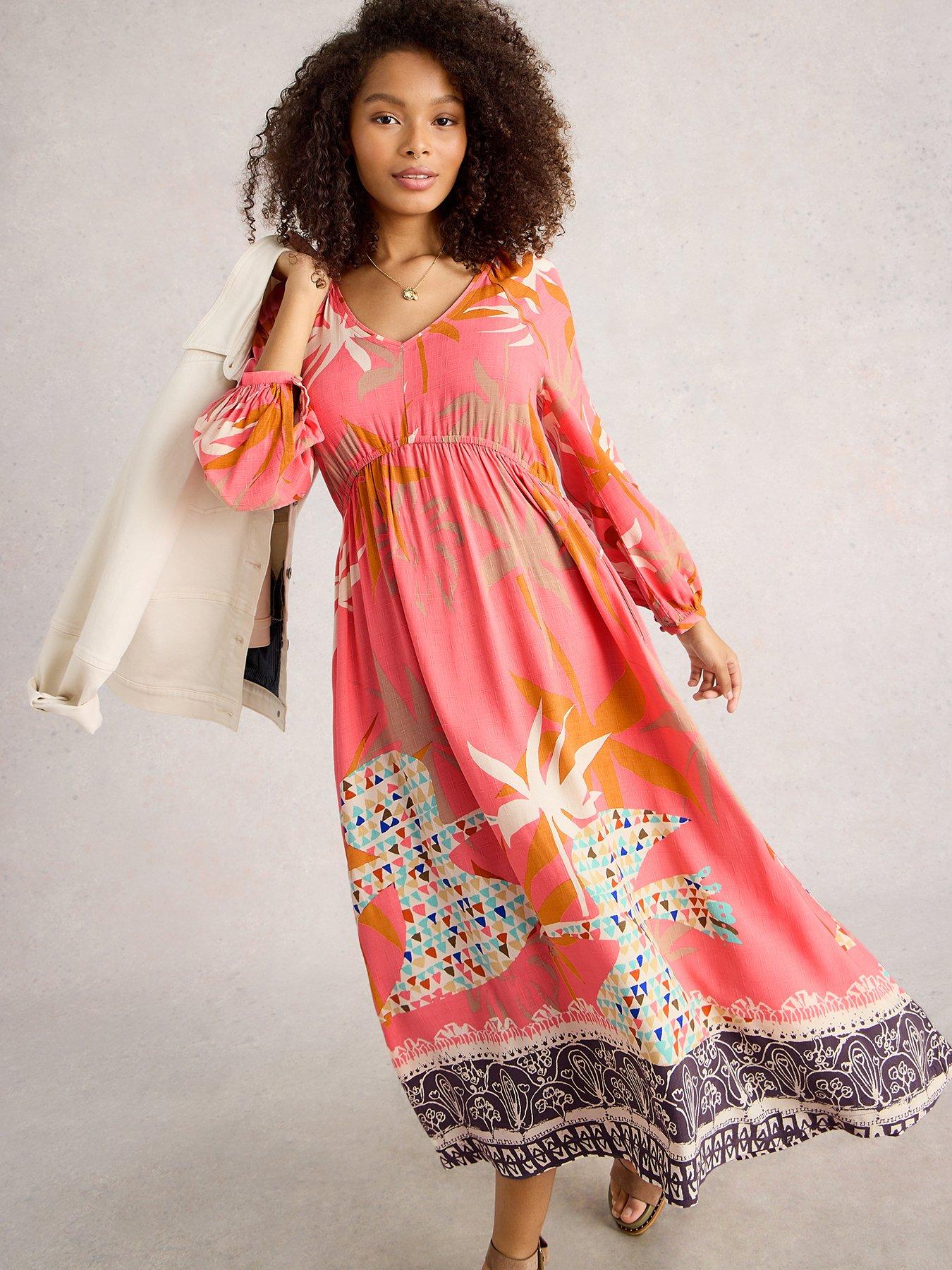 undefined Imogen Midi Dress - Pink